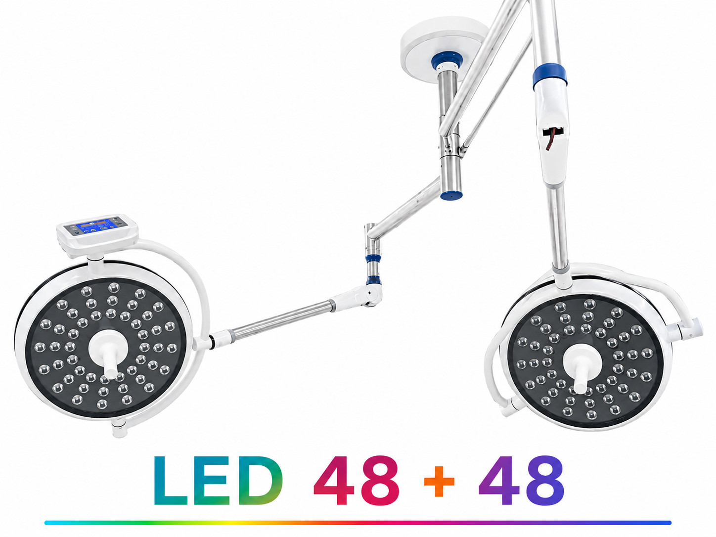 Operation Theatre OT LED Light 48 + 48 Double Dome LED Operating Room Lamp