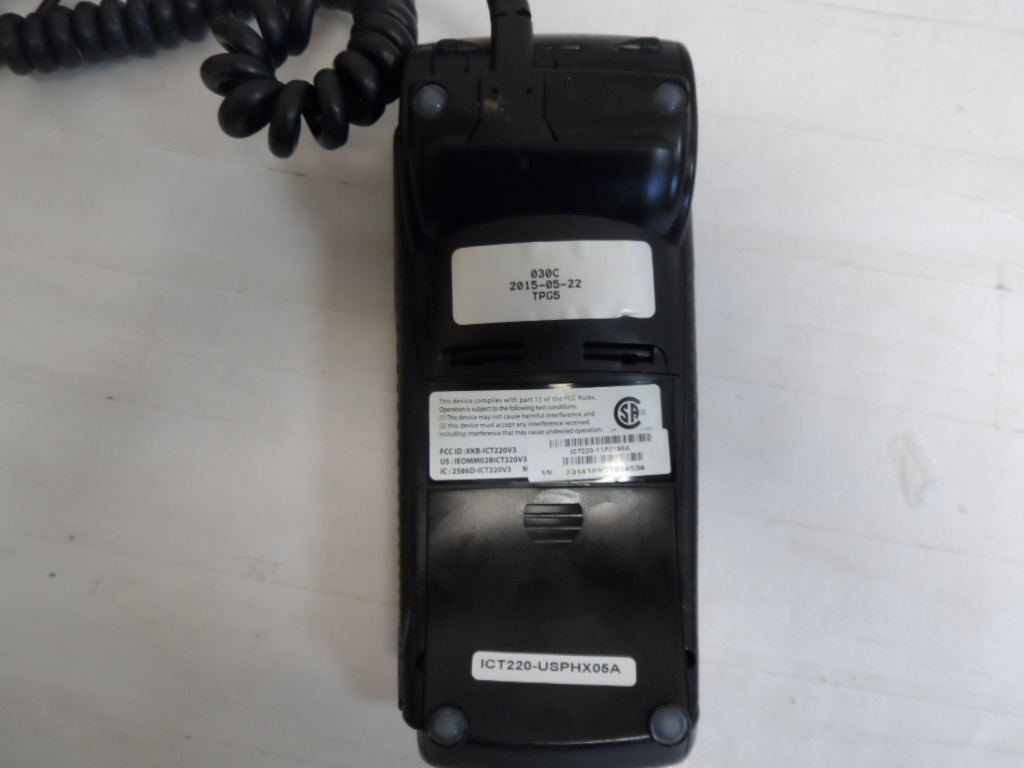 Ingenico ICT220 Credit Card Terminal with Chip Reader **AS IS (8343-1 C1F)