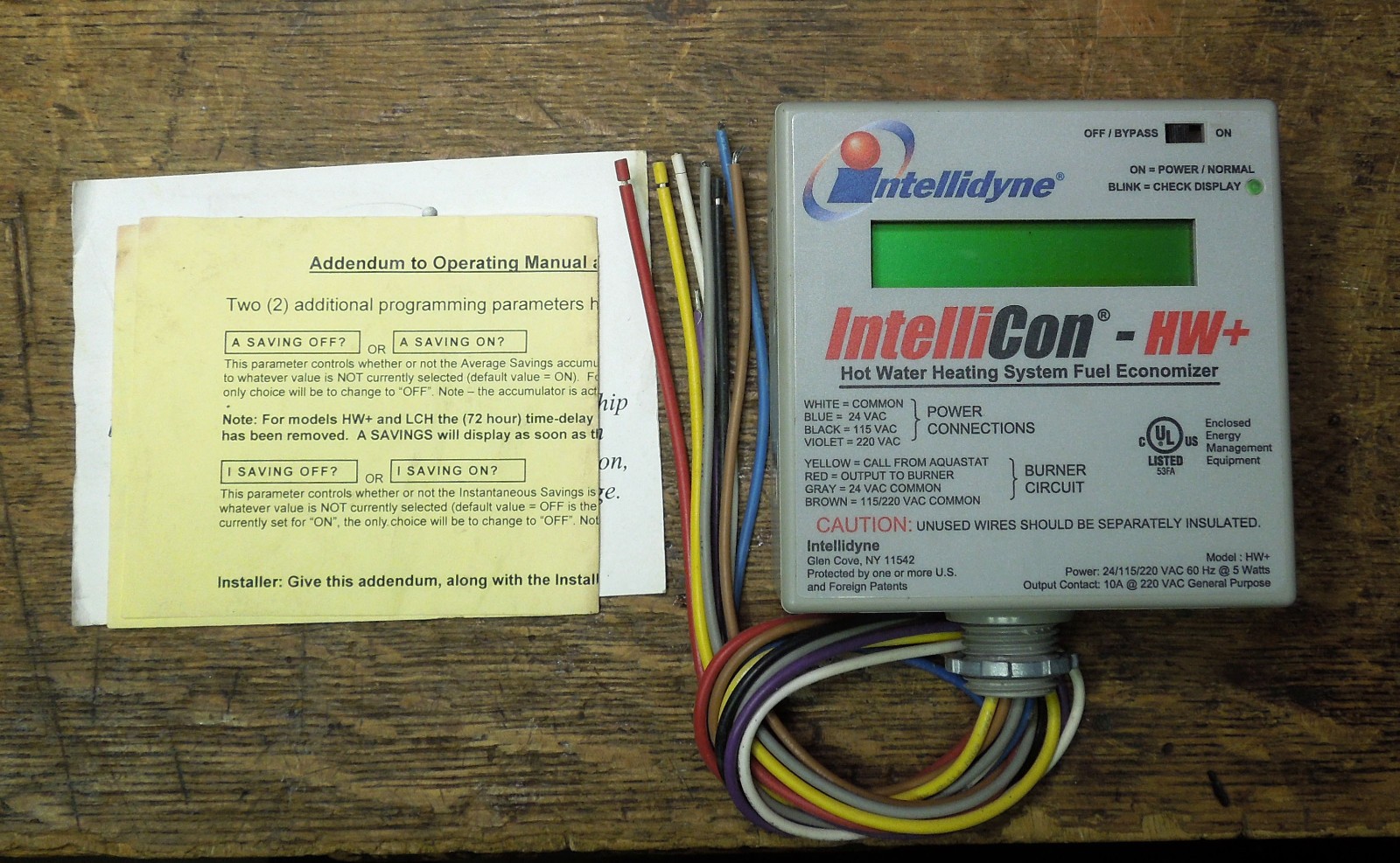 Intellidyne IntelliCon – HW Hot Water Heating System Fuel Economizer