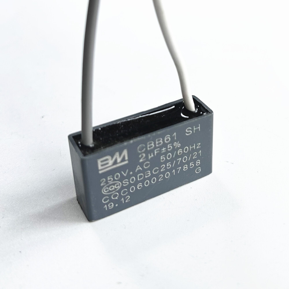 CBB61 250V Capacitor 2 wires 2/3/3.5/4/5/5.5/6/6.5/7/8/9/10/12/15/18/20/25/30 UF