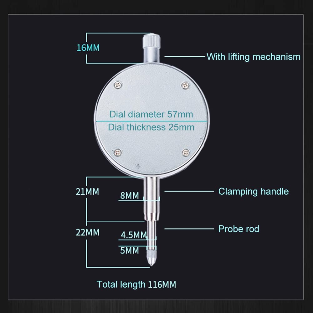 Digital Dial Indicator Electronic Test Gauge 0.01mm/0.0005inch 012.7mm IP54