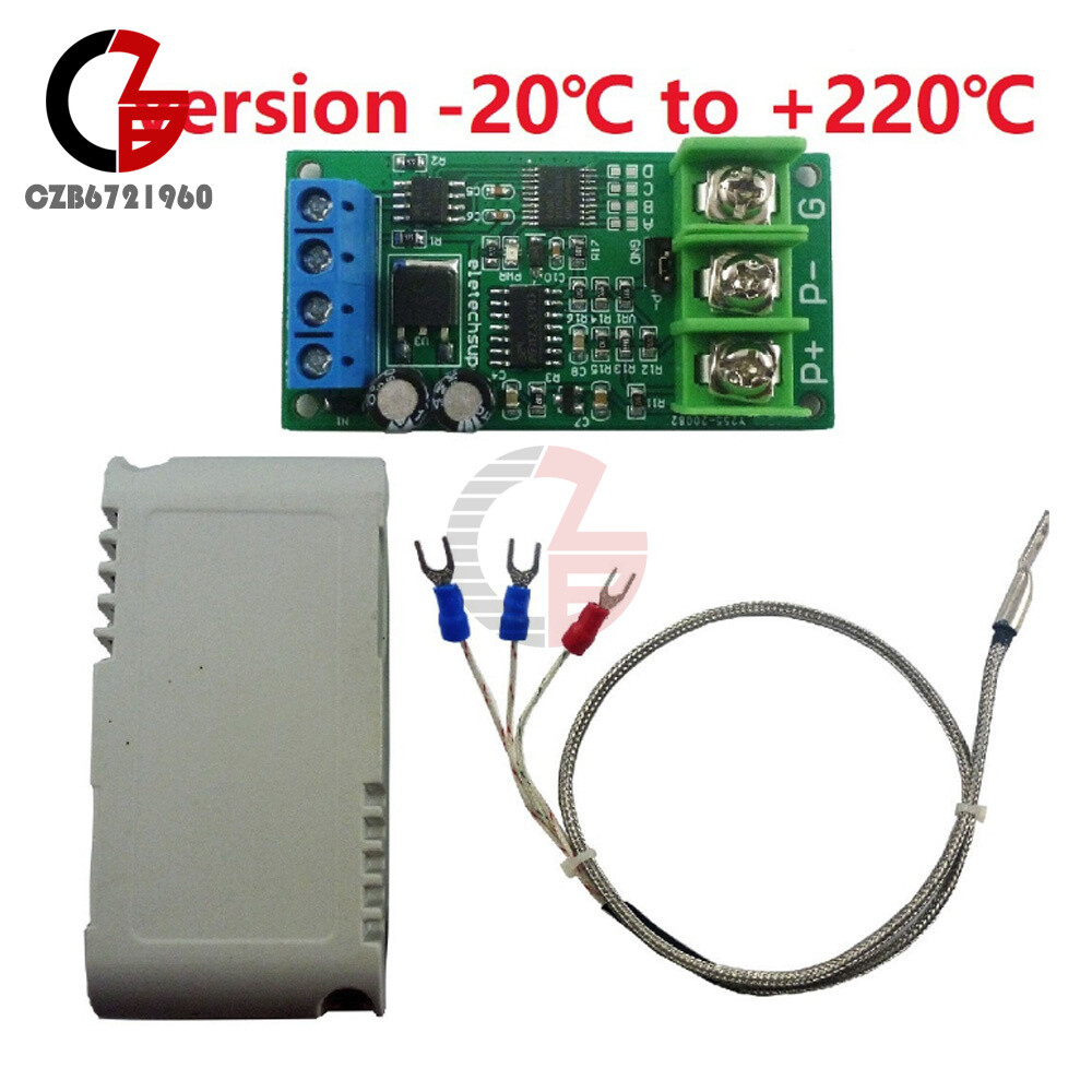 DC 8-25V PT100 RTD Converter RS485 Modbus Rtu Temperature Sensor Module
