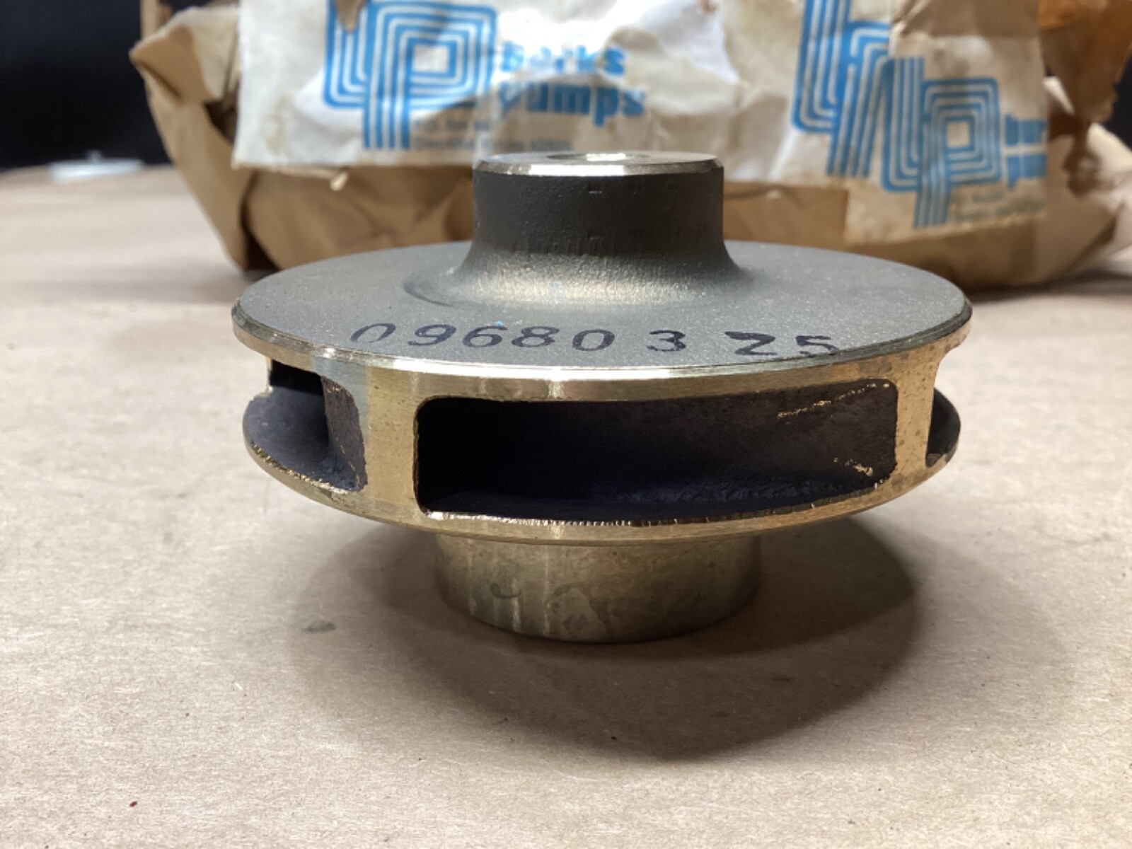 BURKS BRASS Pump Impeller 09680325 #101G45PR7