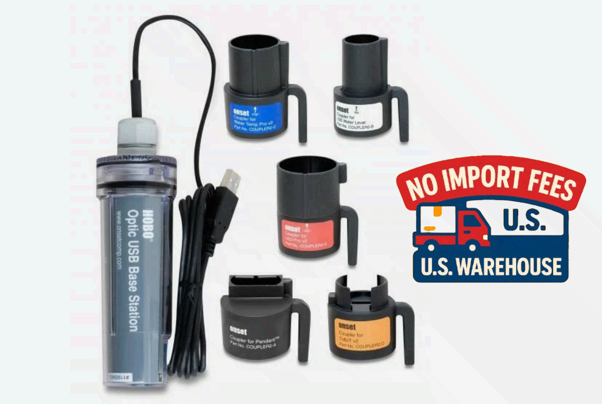 HOBO BASE-U-4 Optic USB Base Station w/ Universal Couplers for Data Loggers New