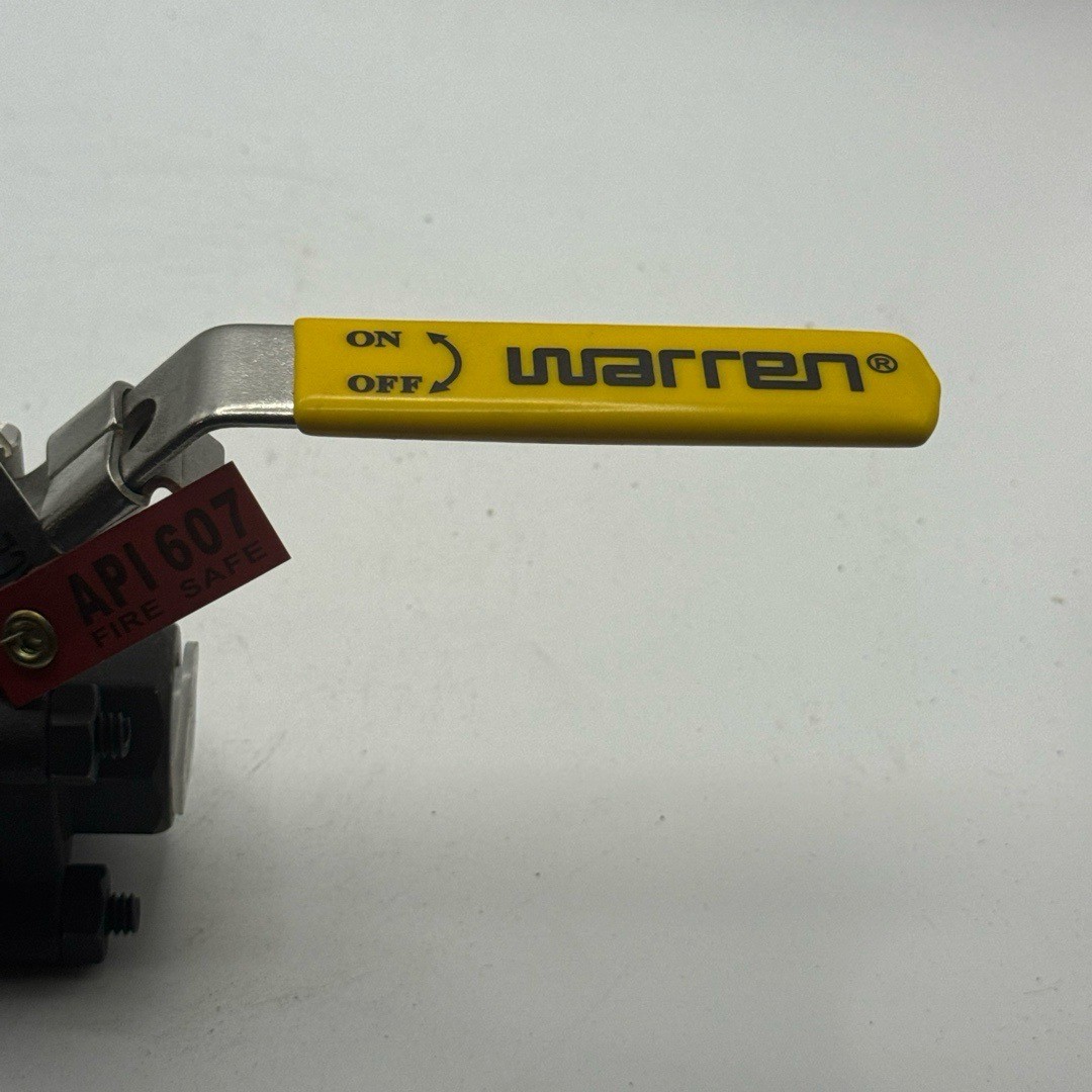 Warren Industrial Ball Valve 1/2 Inch Black 356FRG WCB Carbon Steel 2000 WOG