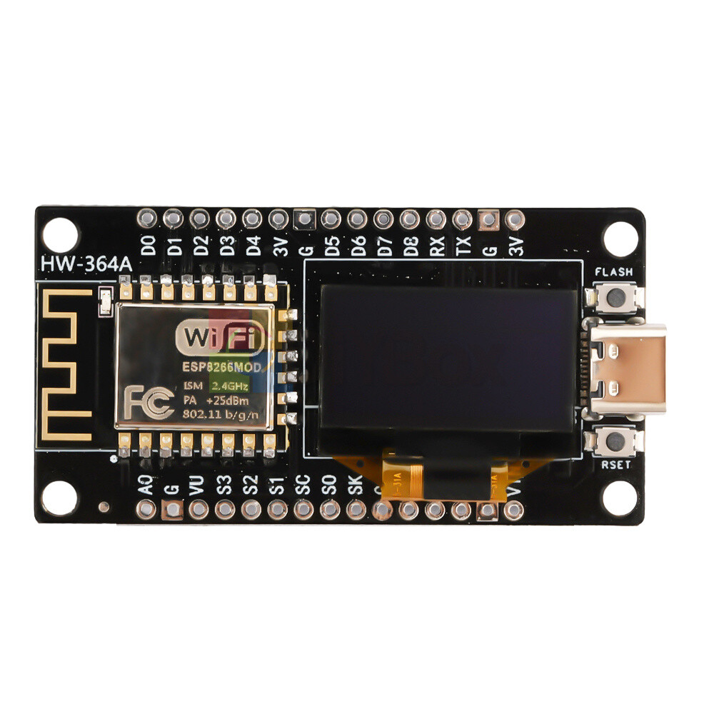 NodeMCU ESP8266 ESP-12F WiFi Development Board Module ESP 8266 with 0.96″ OLED