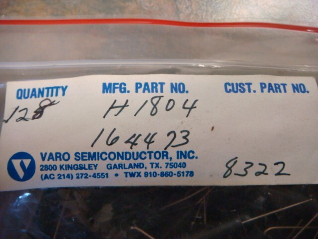 LOT (10) H1804 High Voltage 30KV Rectifier Diodes made by VARO — New and Unused