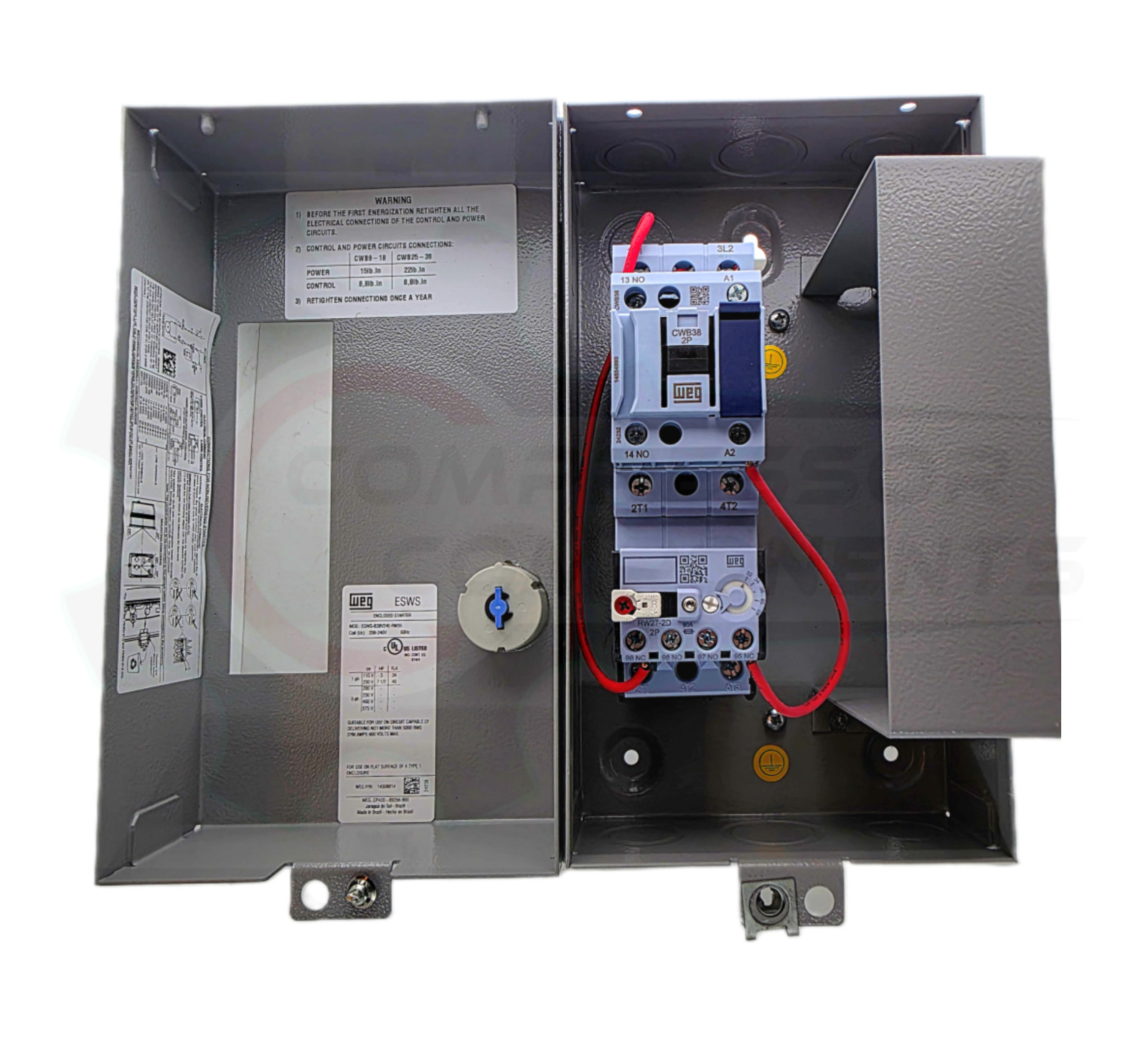 Weg ESWS-B38V24E-RM35 Magnetic Motor Starter 7.5HP 1 Phase 208-240 Volt / 38 Amp