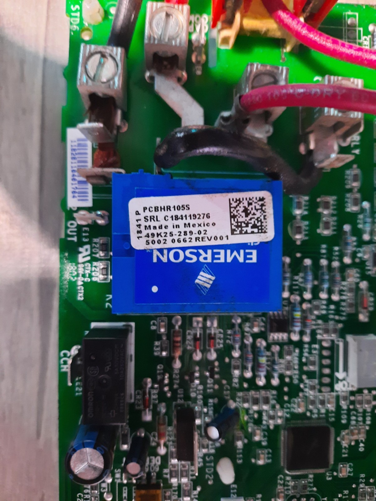Emerson COMFORT ALERT Control Board PCBHR105S 49K25-289-02 (AB 1689) C3