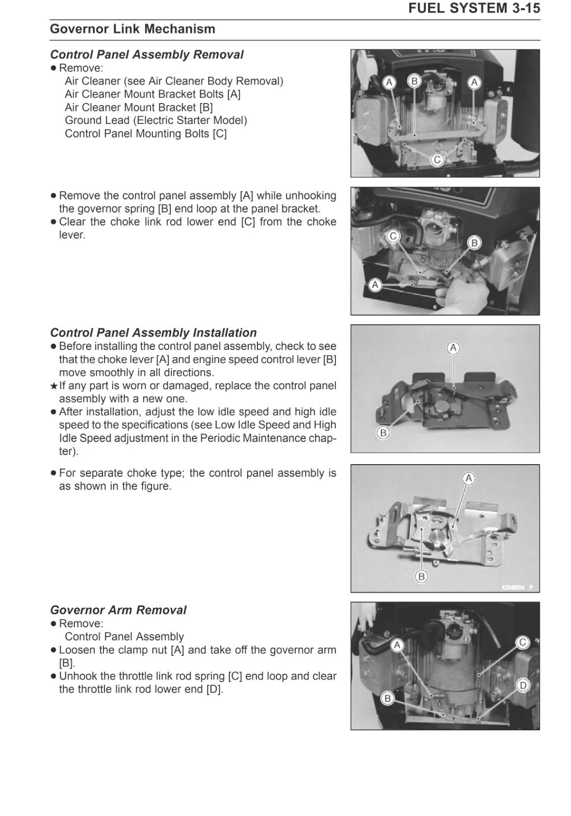 FH451V FH500V FH531V GAS ENGINE SERVICE MANUAL FITS KAWASAKI FH680V FH721V 07801