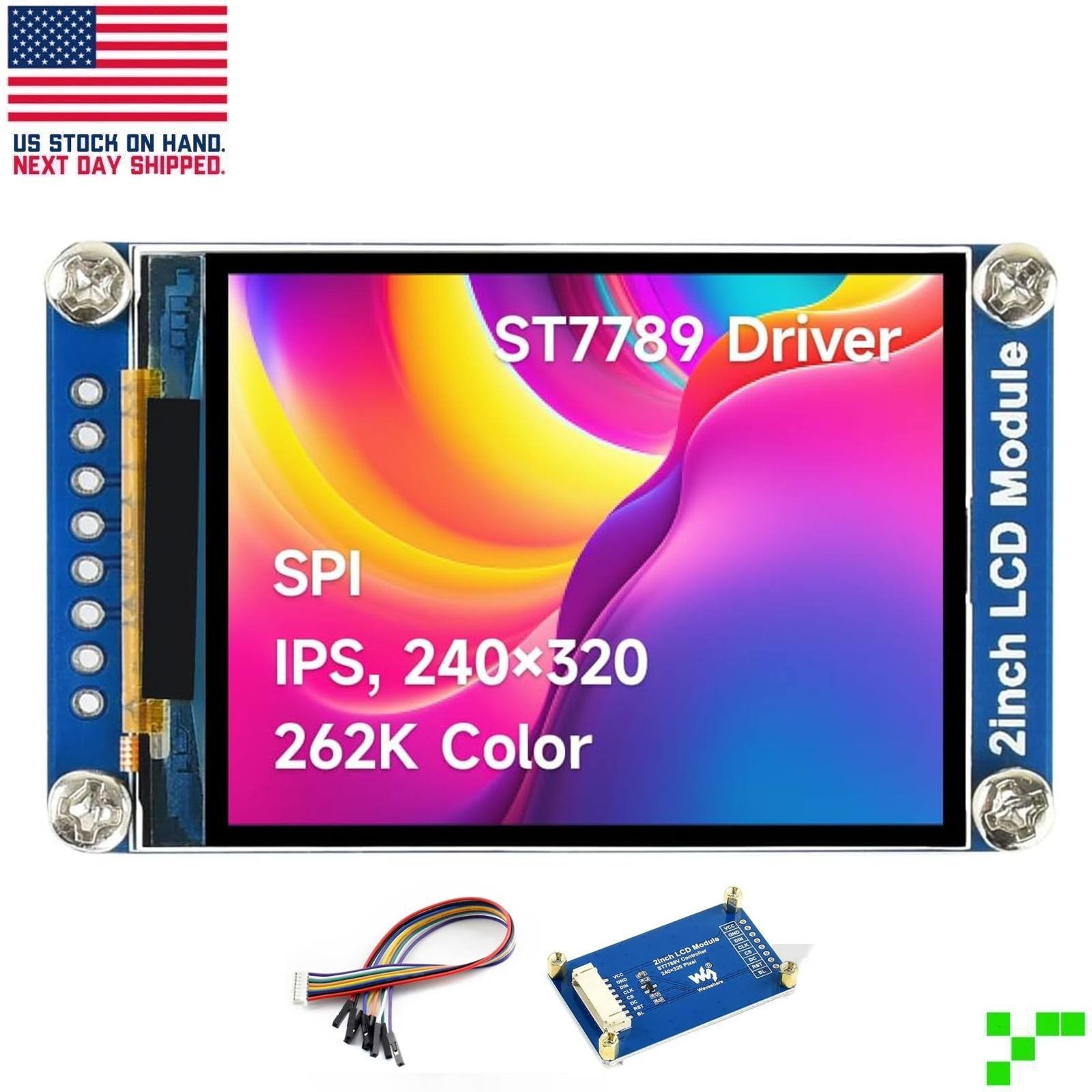 2inch LCD IPS Color Display Module for Pi Arduino ESP32 ST7789 SPI 240×320 IPS