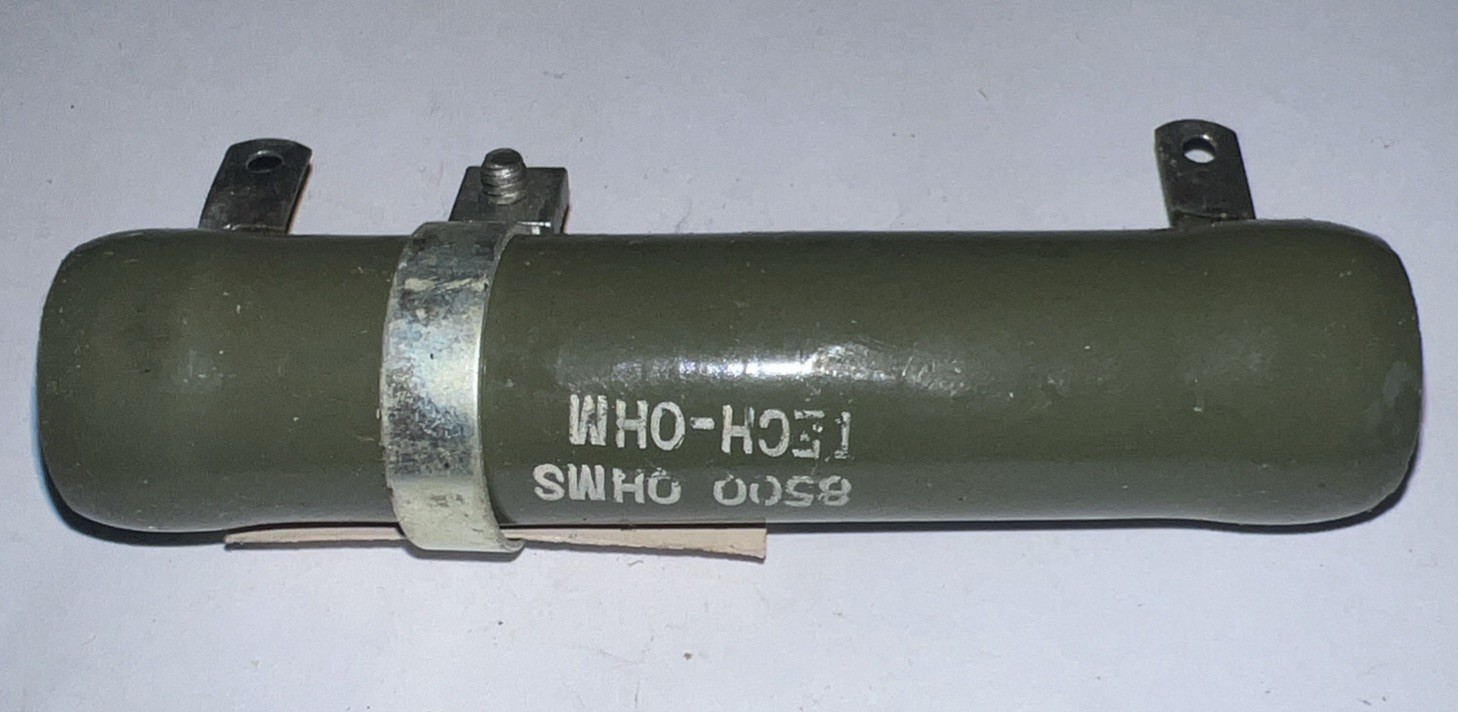 8500 Ohm 50 Watt Adjustable, Tubular Ceramic Power Resistor By TECH-OHM