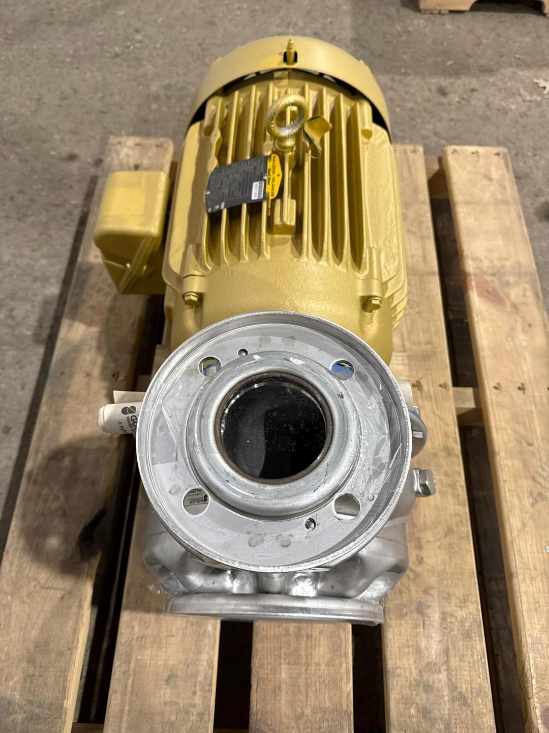 GOULDS 3-SH Stainless End Suction Pump, ESHF/C 3X4X8, 03SH08K6, 20HP, 6″ Imp.