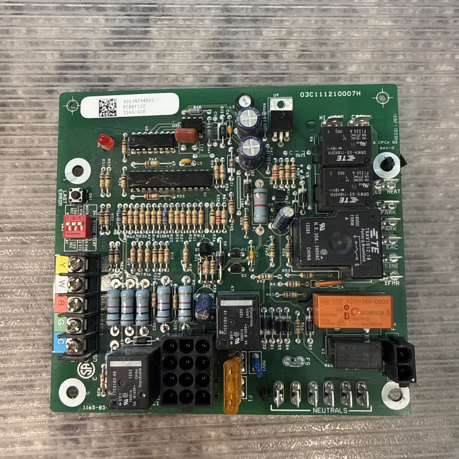 Goodman PCBBF132 OEM Furnace Control Circuit Board 1165-410