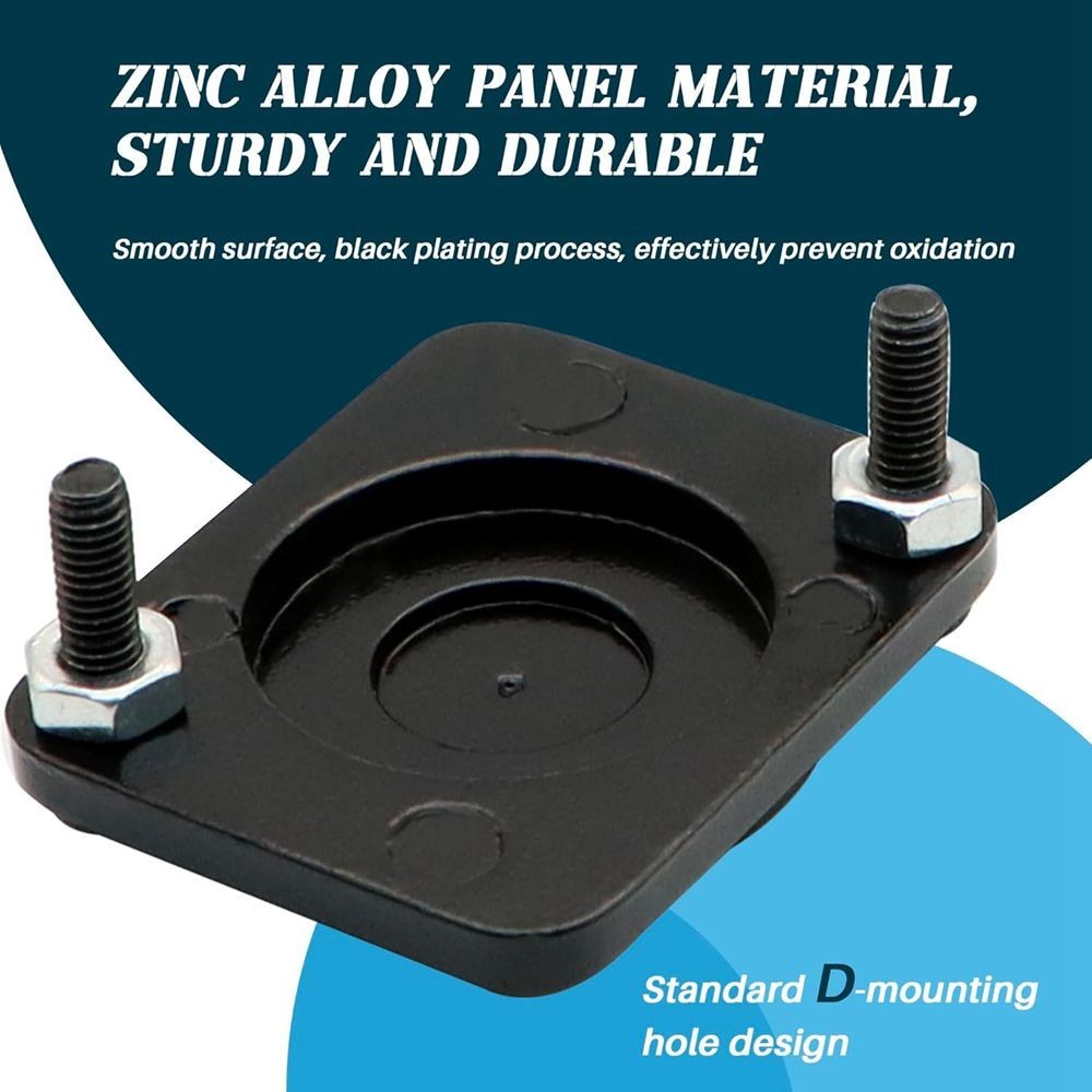 10x Panel Mount Blank Plate D-Series Metal Rack for Chassis XLR connectors C638