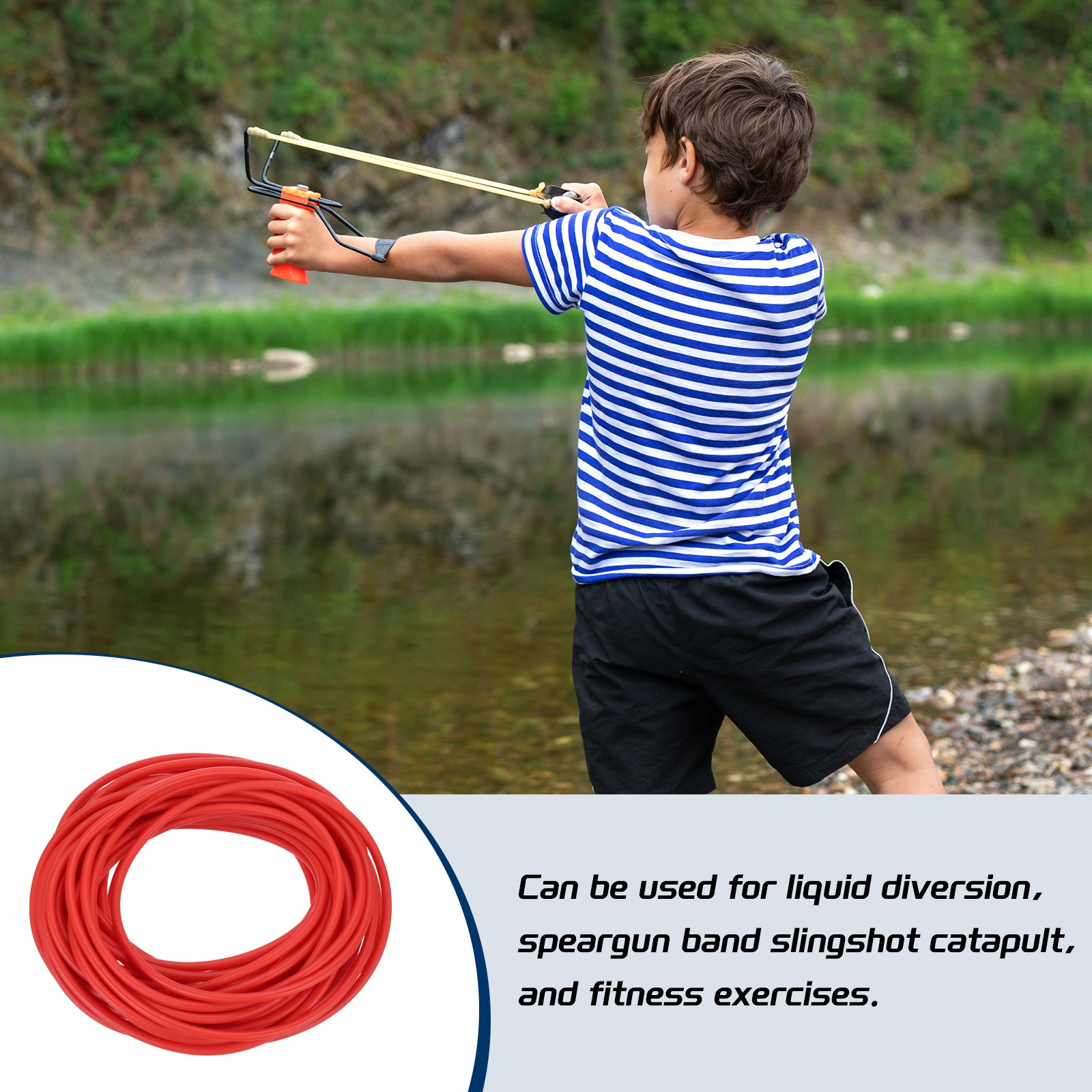 26 Ft(8M) Latex Rubber Tubing 1/16″(1.6mm) ID 1/8″(3.2mm) OD Red