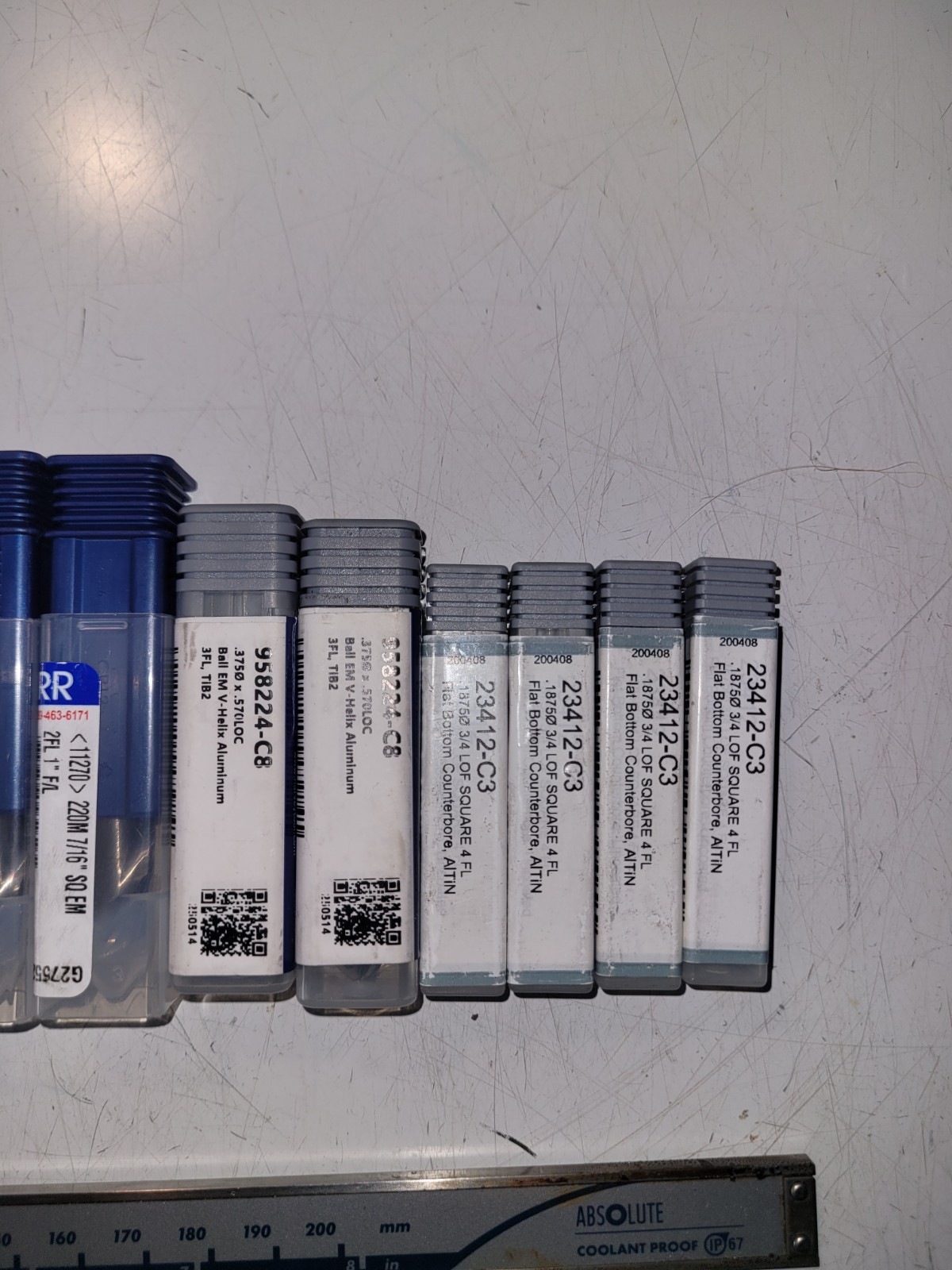Tool Lot (Carbide Drills And End Mills)