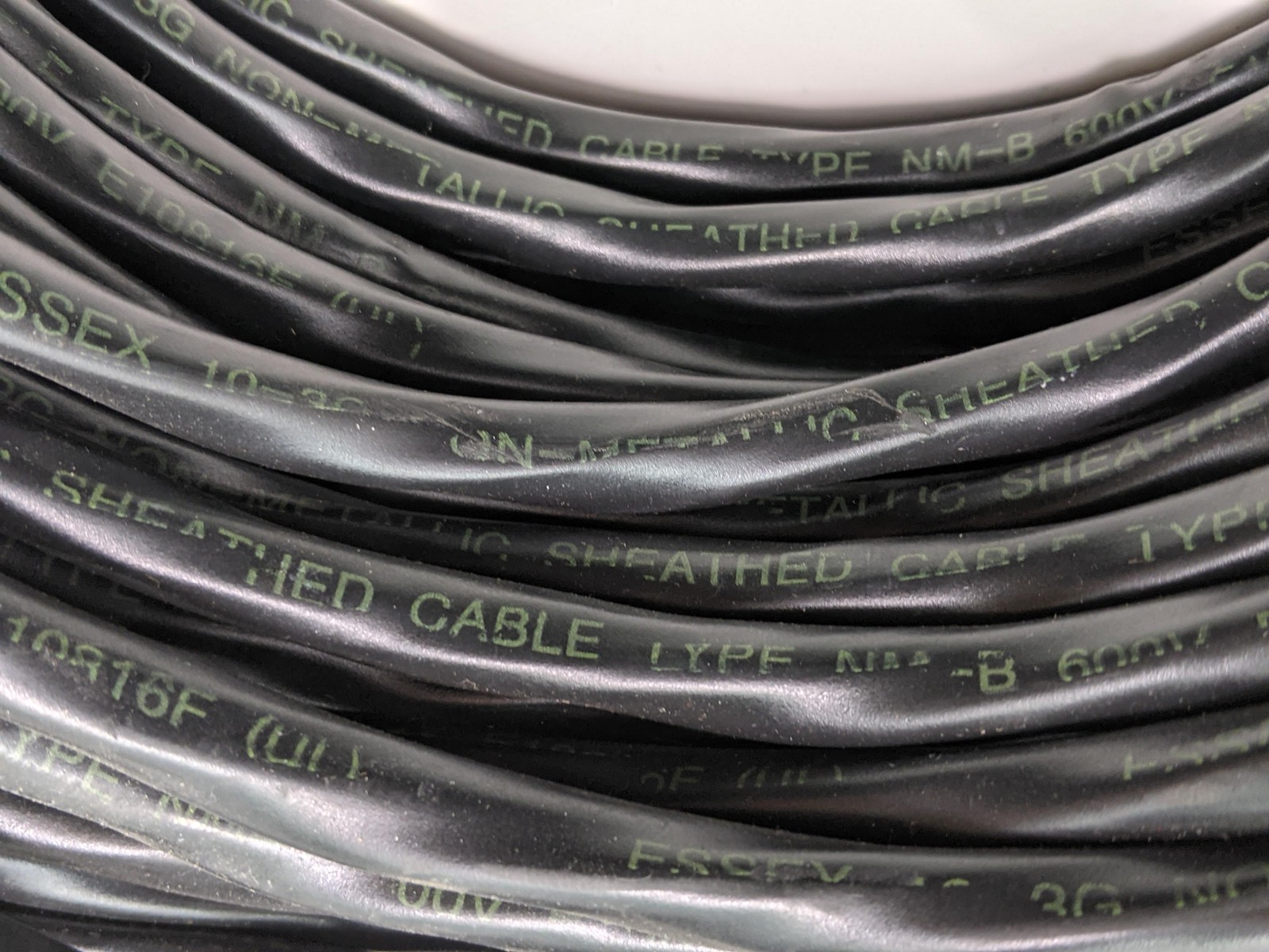 ESSEX 10/3 NM-B Cable w/ Ground ~210 Ft, Copper, 600V