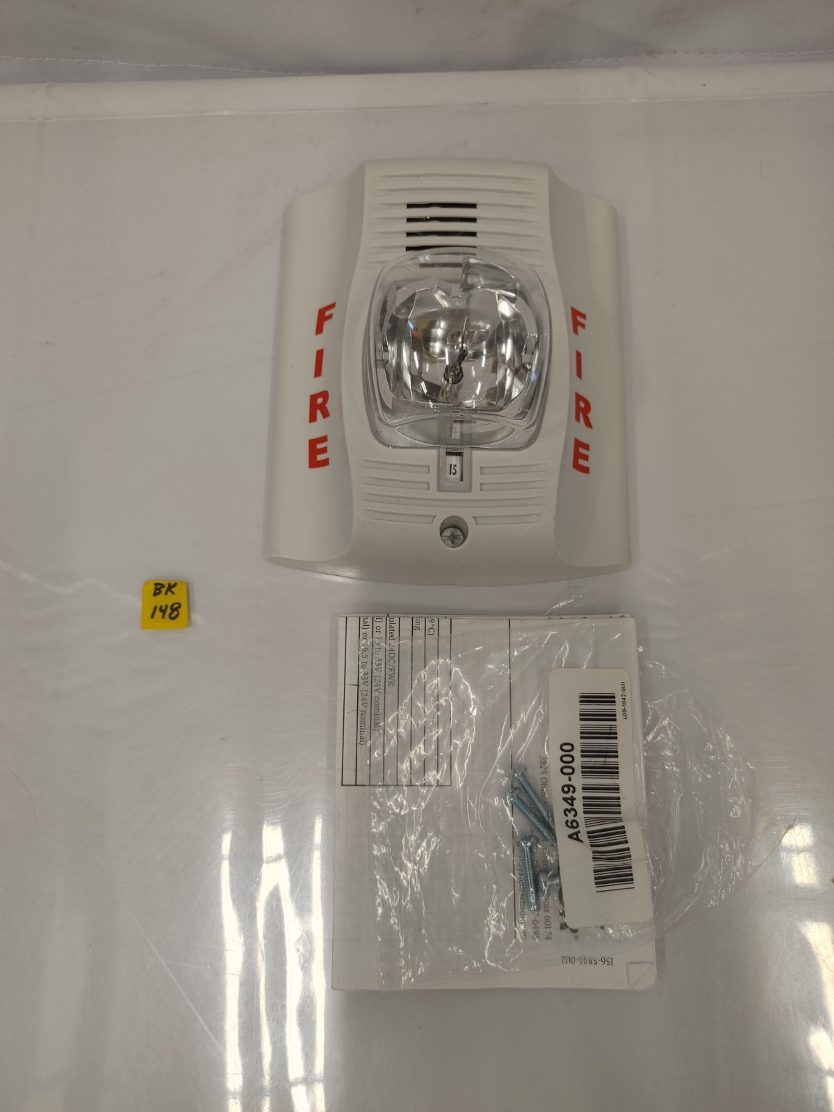 System Sensor P2WK Horn Strobe – NO BACKPLATE OR HARDWARE