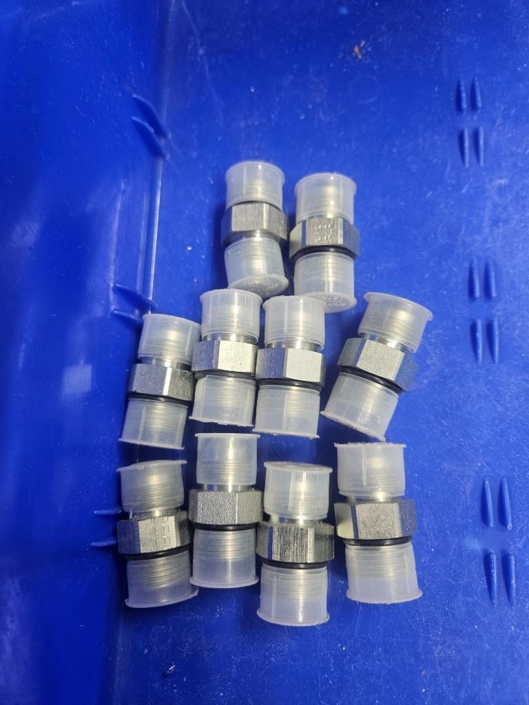 (10) Brennan 6400-08-08-O 1/2″ Male ORB to 1/2″ JIC Flare 08MJ-08MORB Straight