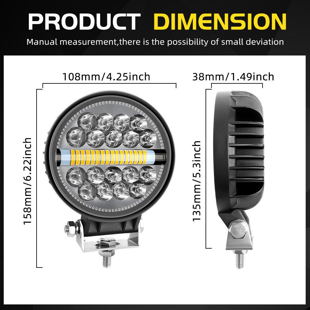Fit Cat 307 320 312 313 323 329 336 330BCD2 excavator arm light cab light 12/24V