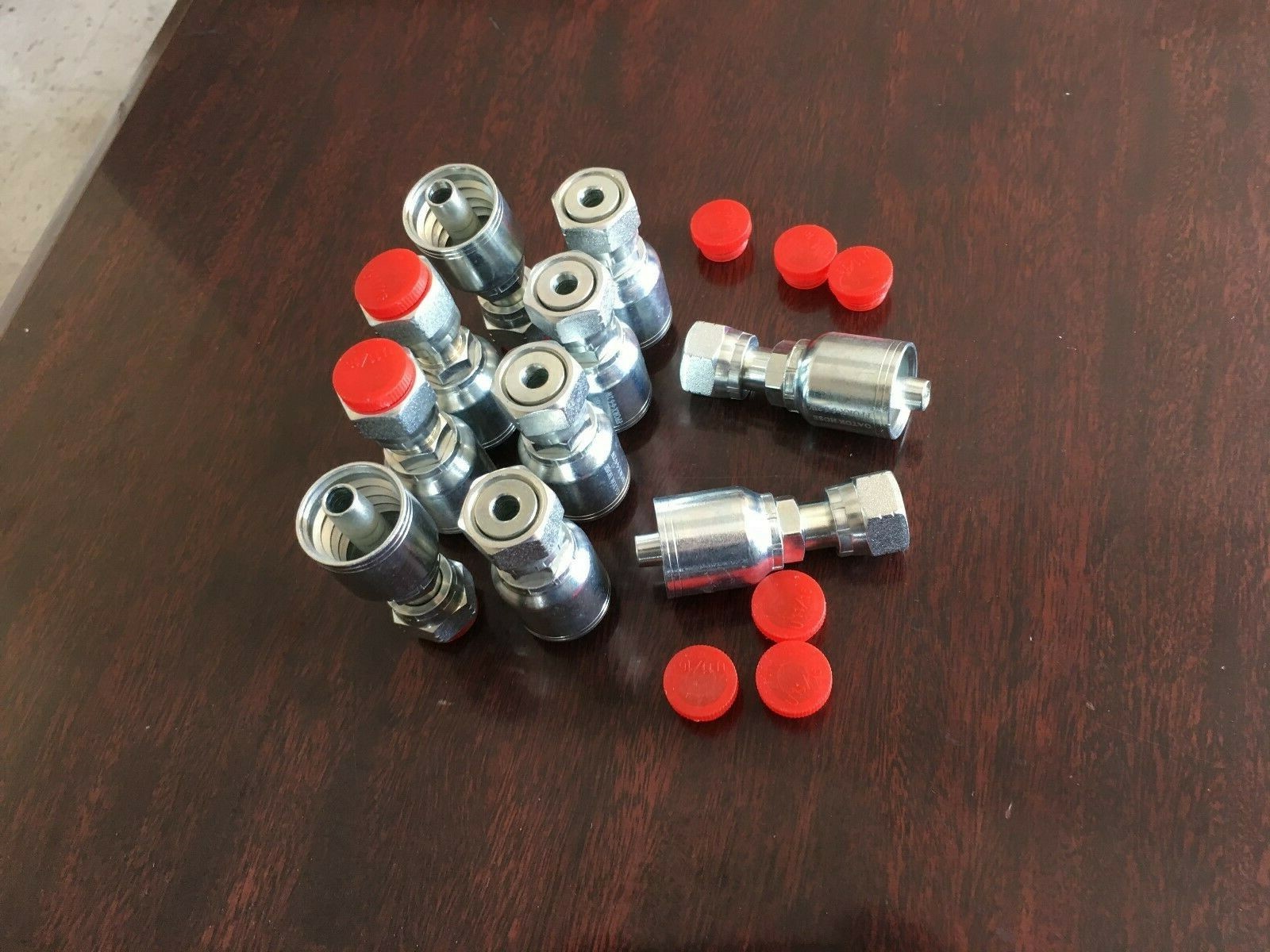  1JS43 6-6 AFTERMARKET HYDRAULIC HOSE FITTINGS 3/8 FLAT FACE SEAL  ( 10 PK