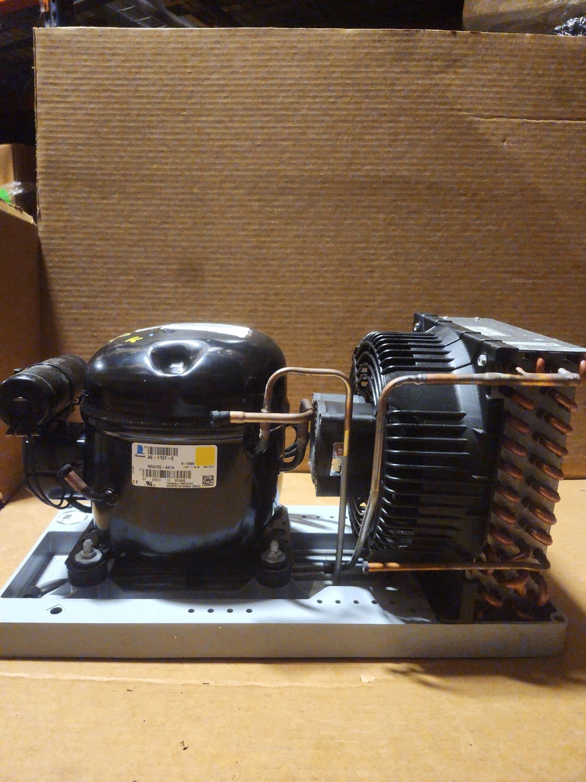 NEW Tecumseh Condensing Unit AE2415Z-AA1AJL BoM: 33Y328-2XTG. R-404A 1/3 HP 115V
