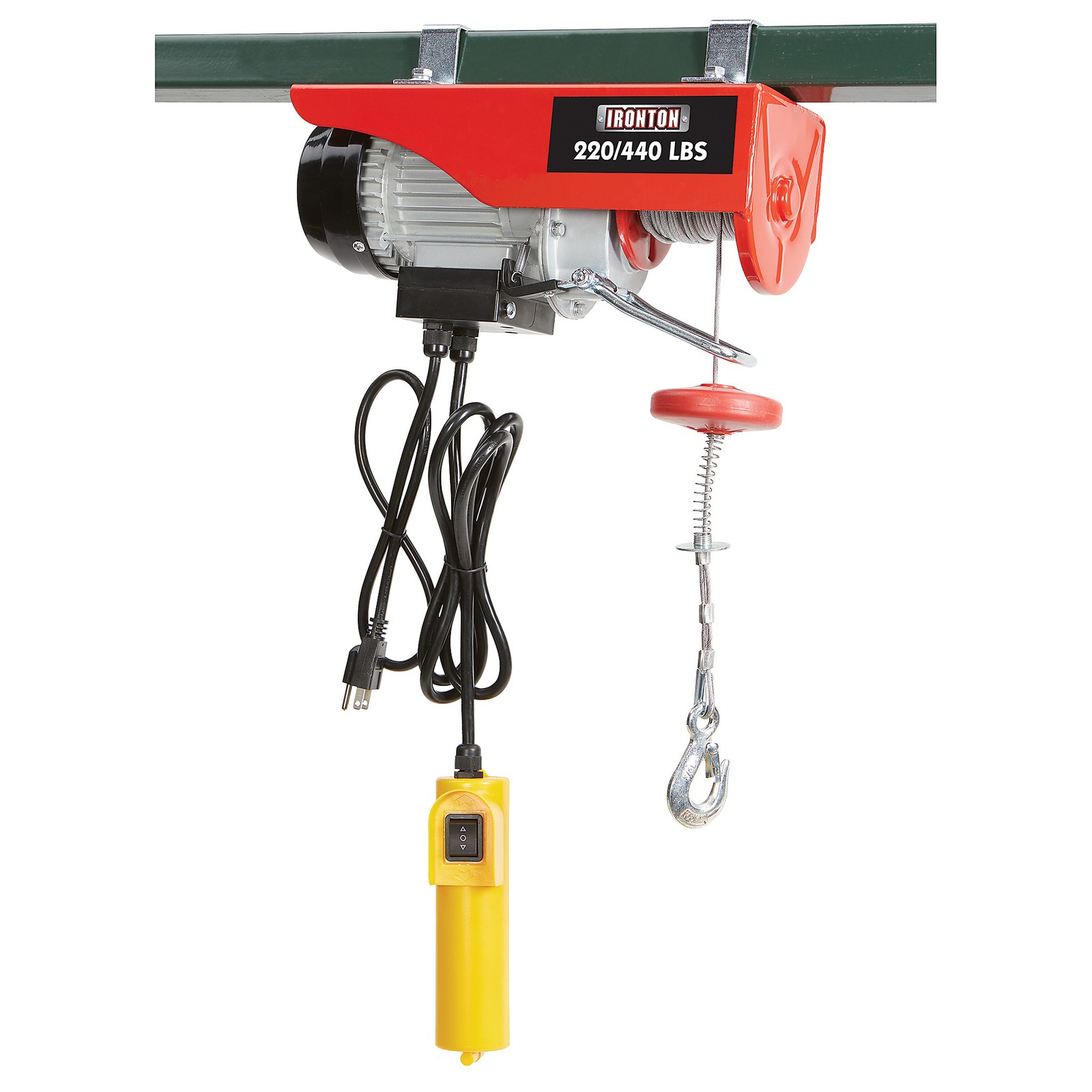 Ironton Electric Cable Hoist, 220-lb. Single-Line Capacity/440-Lb. Double-Line