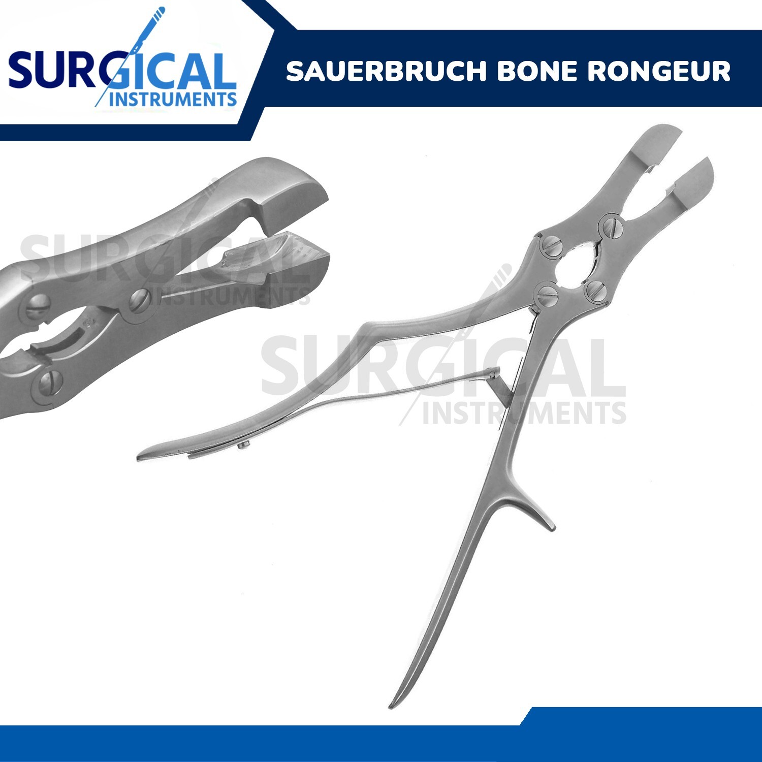 Sauerbruch Bone Rongeur Orthopedic Surgical Instruments Stainless German Grade
