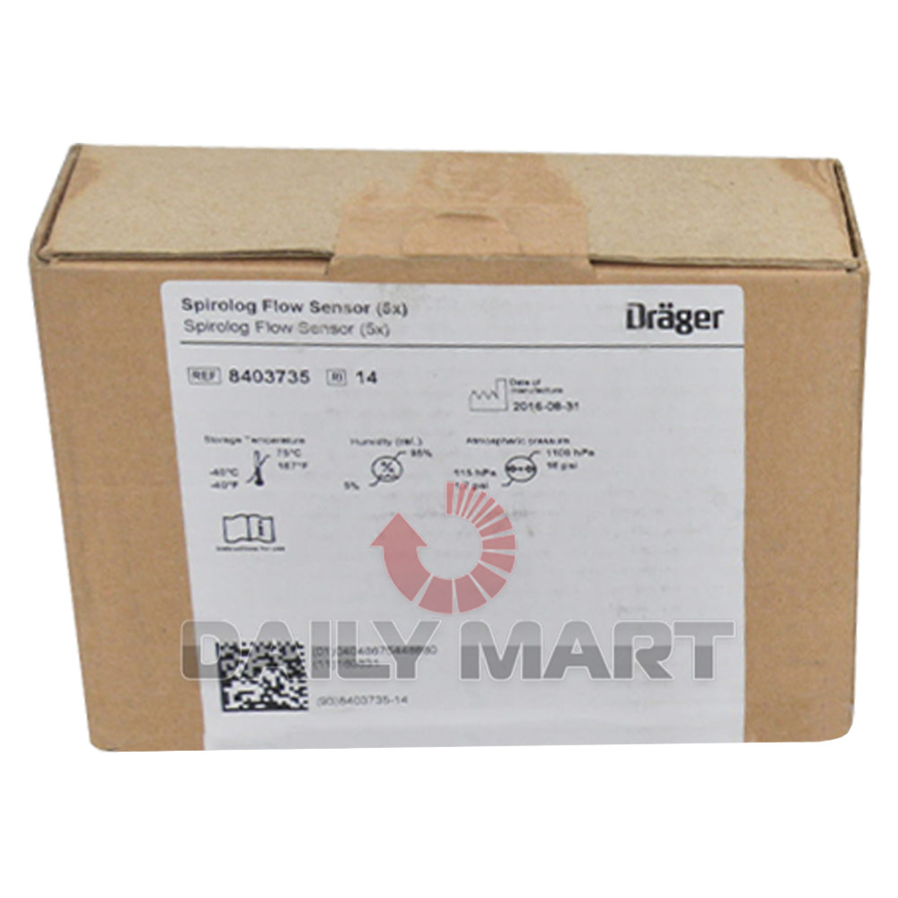 New In Box DRAGER 8403735 Spirolog Flow Sensor