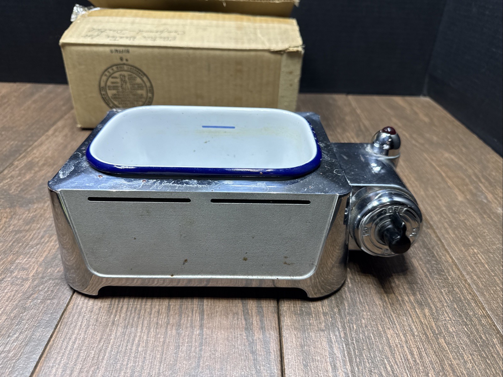 Vintage Hanau Electric Compound Heater Dental Lab Basin With Original Box