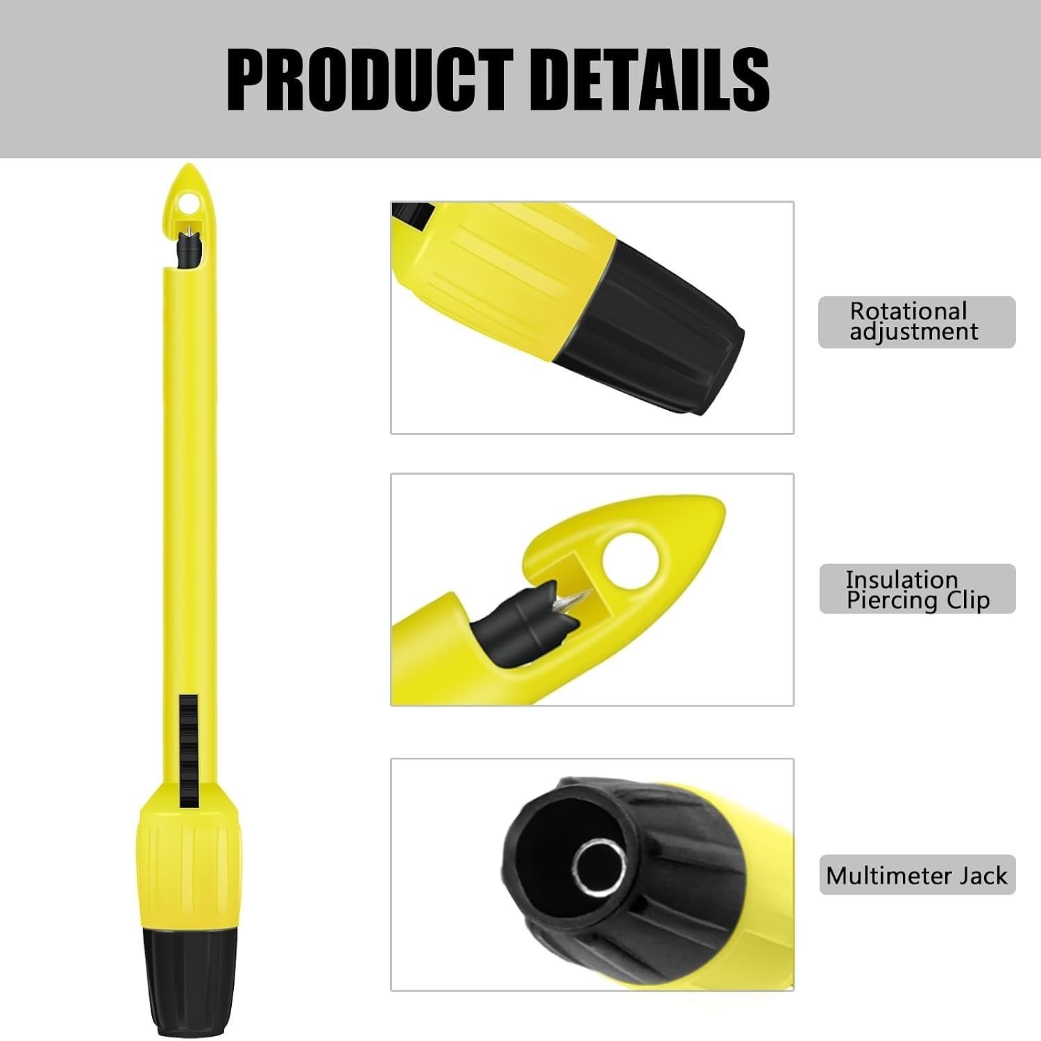 Wire Piercing Probe, Insulation Piercing Clip Tool for Multimeter Voltage Vol…