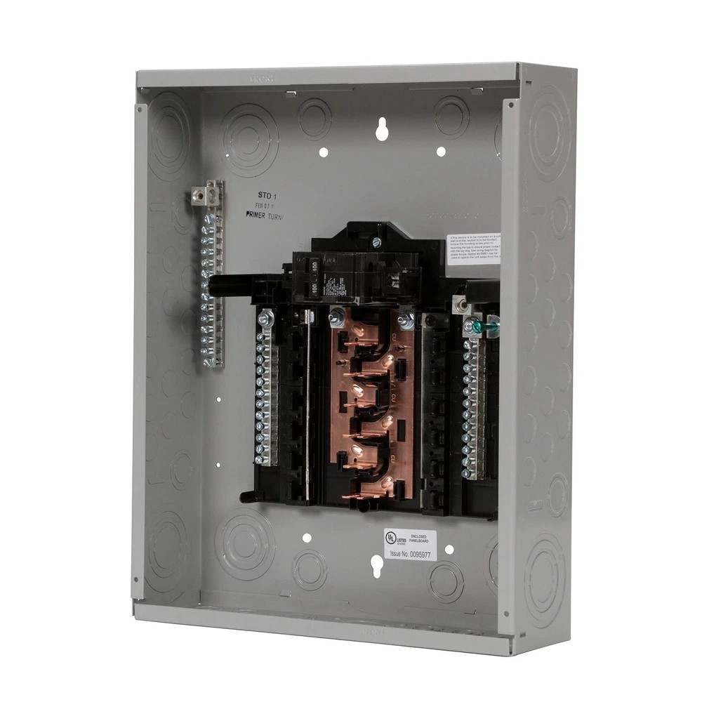 Pn1224B1100C Pn Series 100 Amp 12-Space 24-Circuit Main Breaker Plug-On Neutral