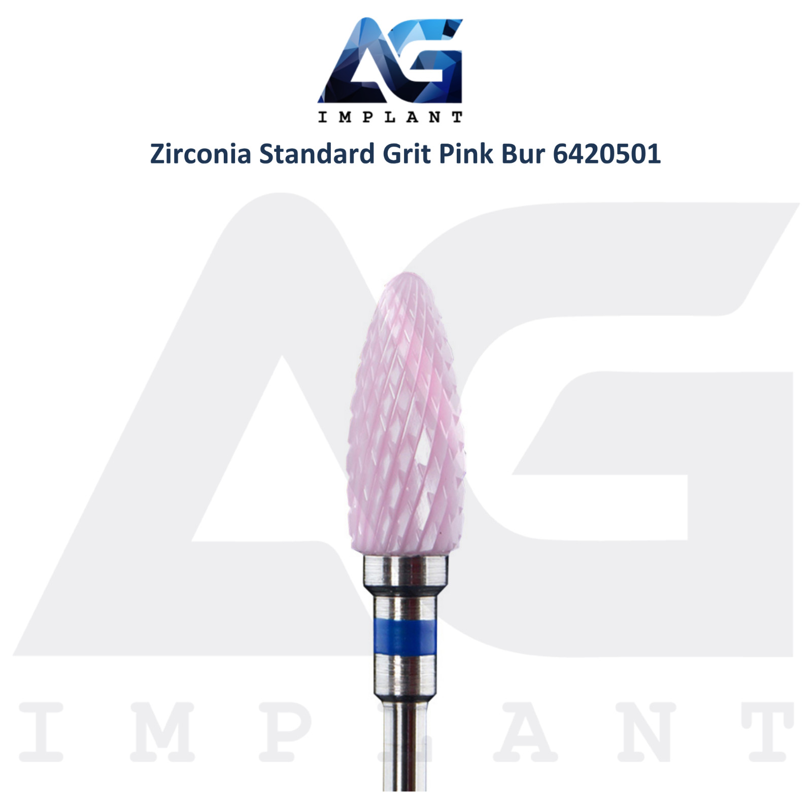 Dental Wilson Cross Cut Cone Standard Pink Zirconia Bur Ø6.0×14.5mm 6420501