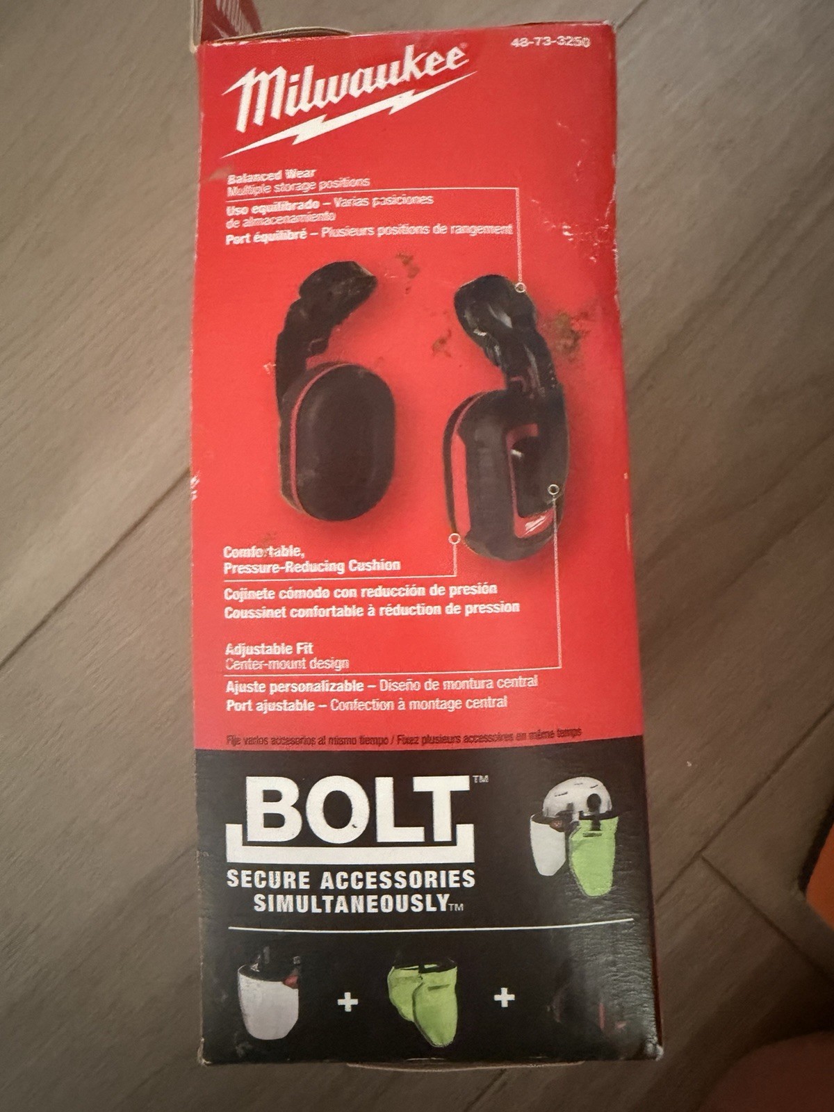 Milwaukee BOLT 24dB Earmuffs Hearing Protection Helmet Mount 48-73-3250 NEW