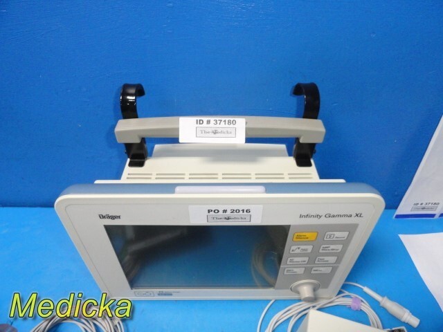 Siemens Infinity Gamma XL Monitor (CO2,NBP,SPO2,ECG,TEMP) W/ PSU & Leads ~ 37180
