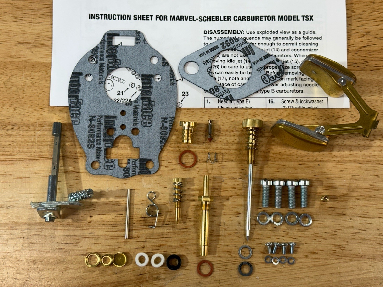 Massey Ferguson 135 150 202 35 50 Marvel Schebler Carburetor kit TSX605 683 882