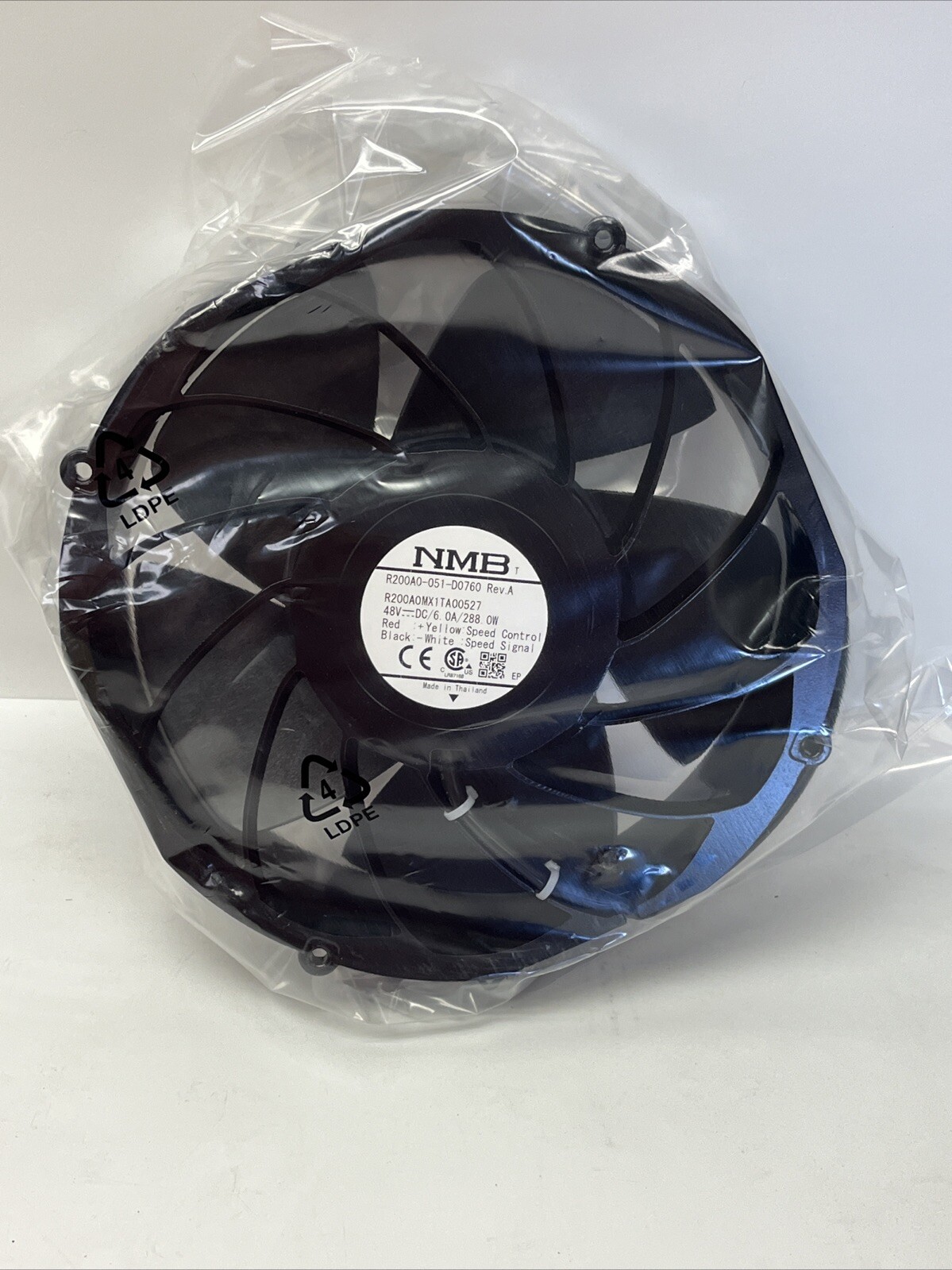 NMB R200A0-051-D0760 Rev A 48V 6.0A 288.0W PWM Speed Control Fan | USA Seller
