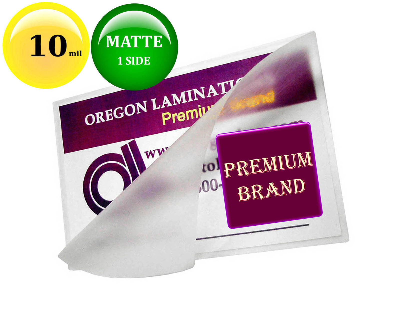 10 Mil MATTE/Clear Military Card Hot Laminating Pouches 2-5/8 x 3-7/8 (100/pack)