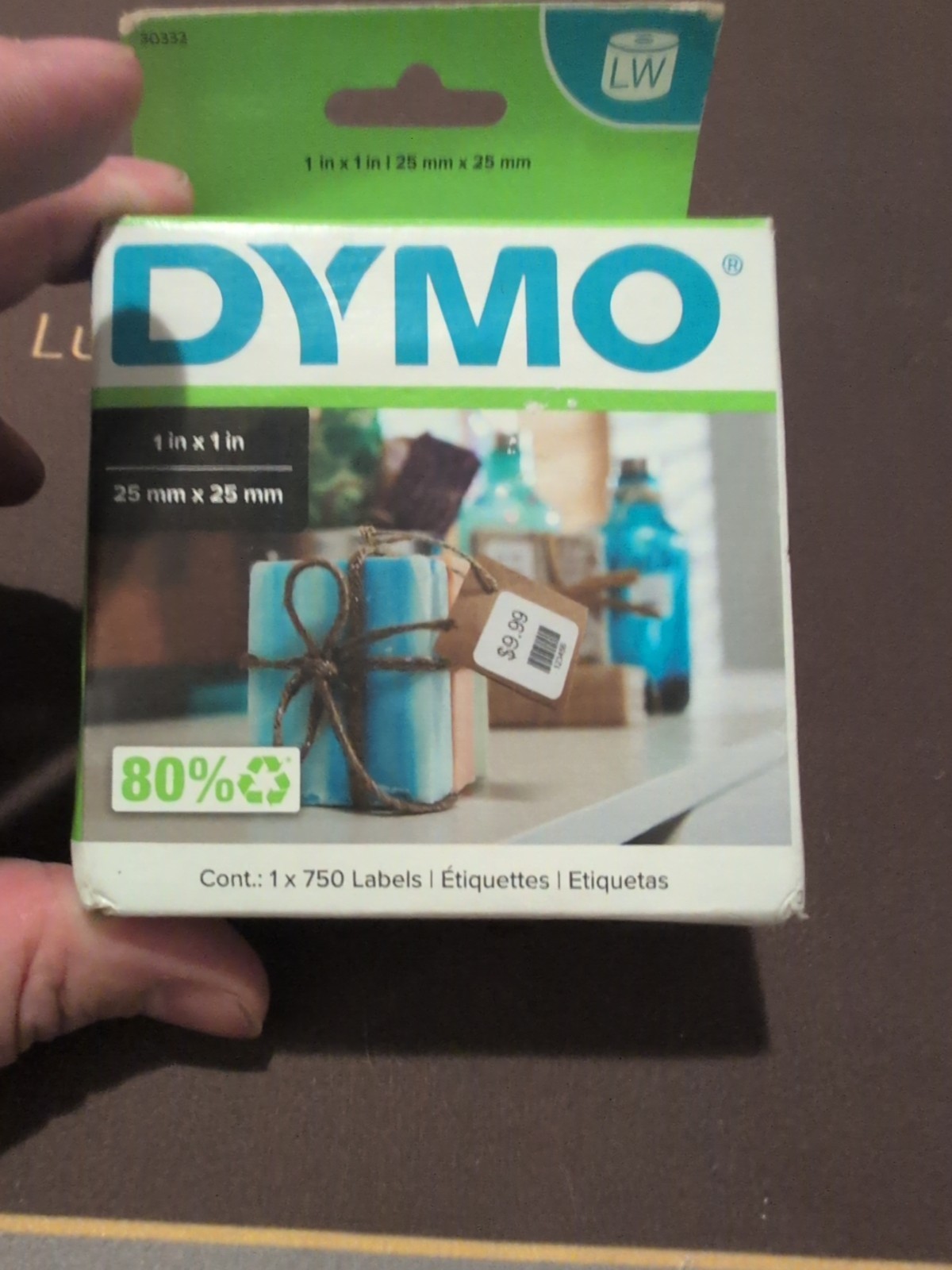 Dymo White Label – 1″ X 1 Roll, 750 Multipurpose