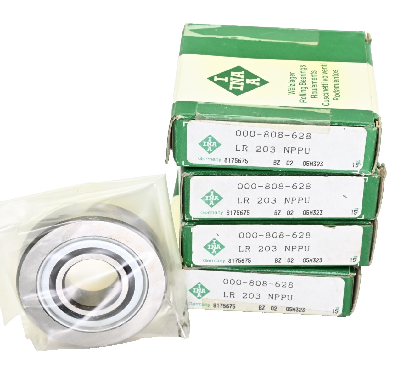 Lot of 4x INA LR203-NPPU 17 x 47 x 12mm Yoke-type track roller Bearings