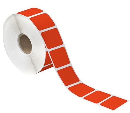 3 x 2″ Red Thermal Transfer Labels-3,000 Labels per Roll-4 per Roll