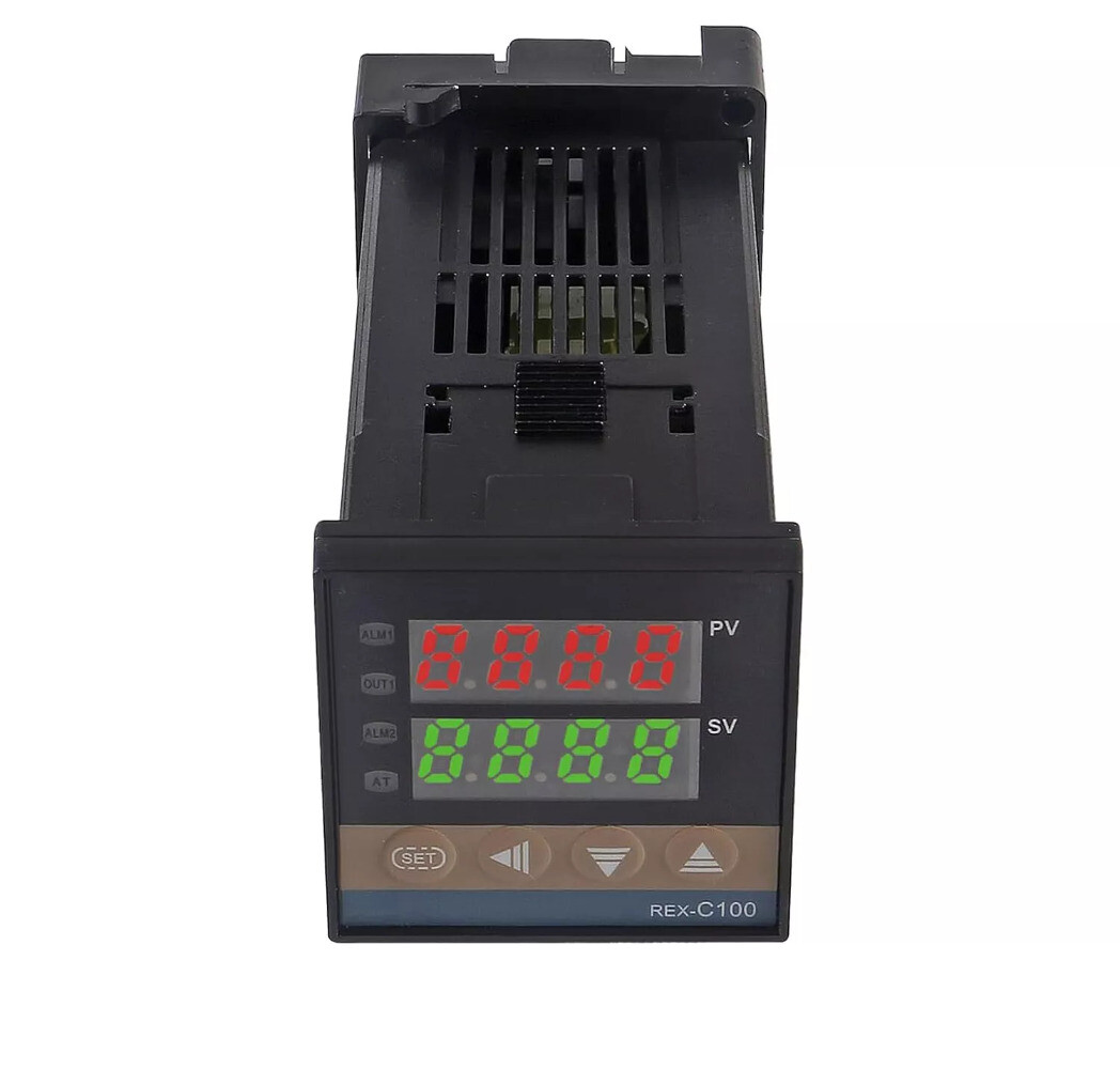 110-240VAC PID REX-C100 Temperature Controller SSR-40A Thermocouple Heat Sink US