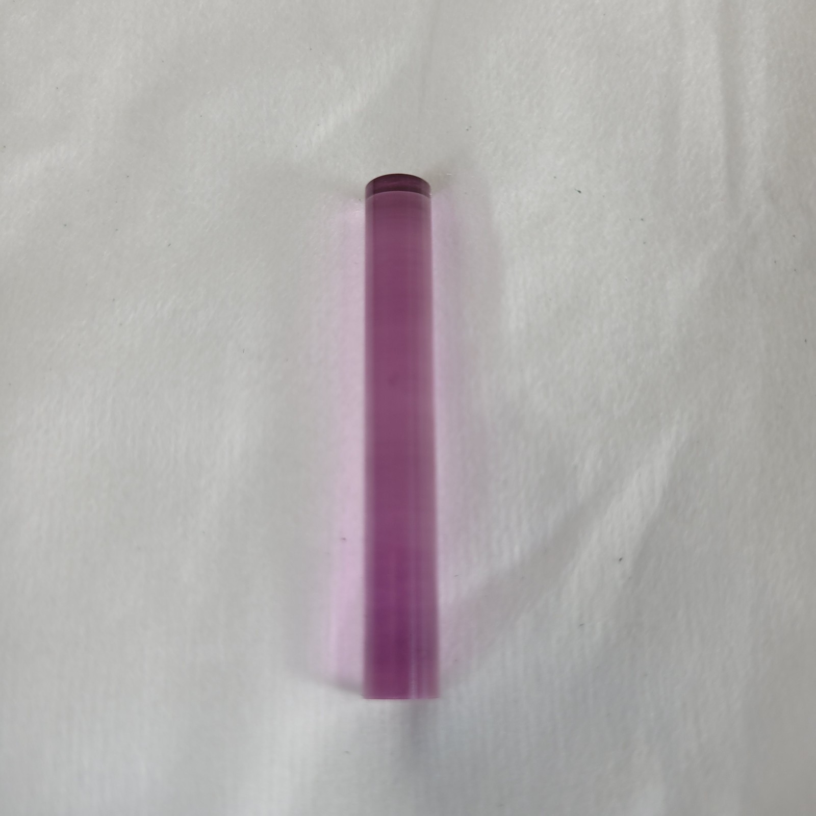 Linde Ruby Laser Rod Optical Maser Crystal 6mm x 52mm Coated Damaged