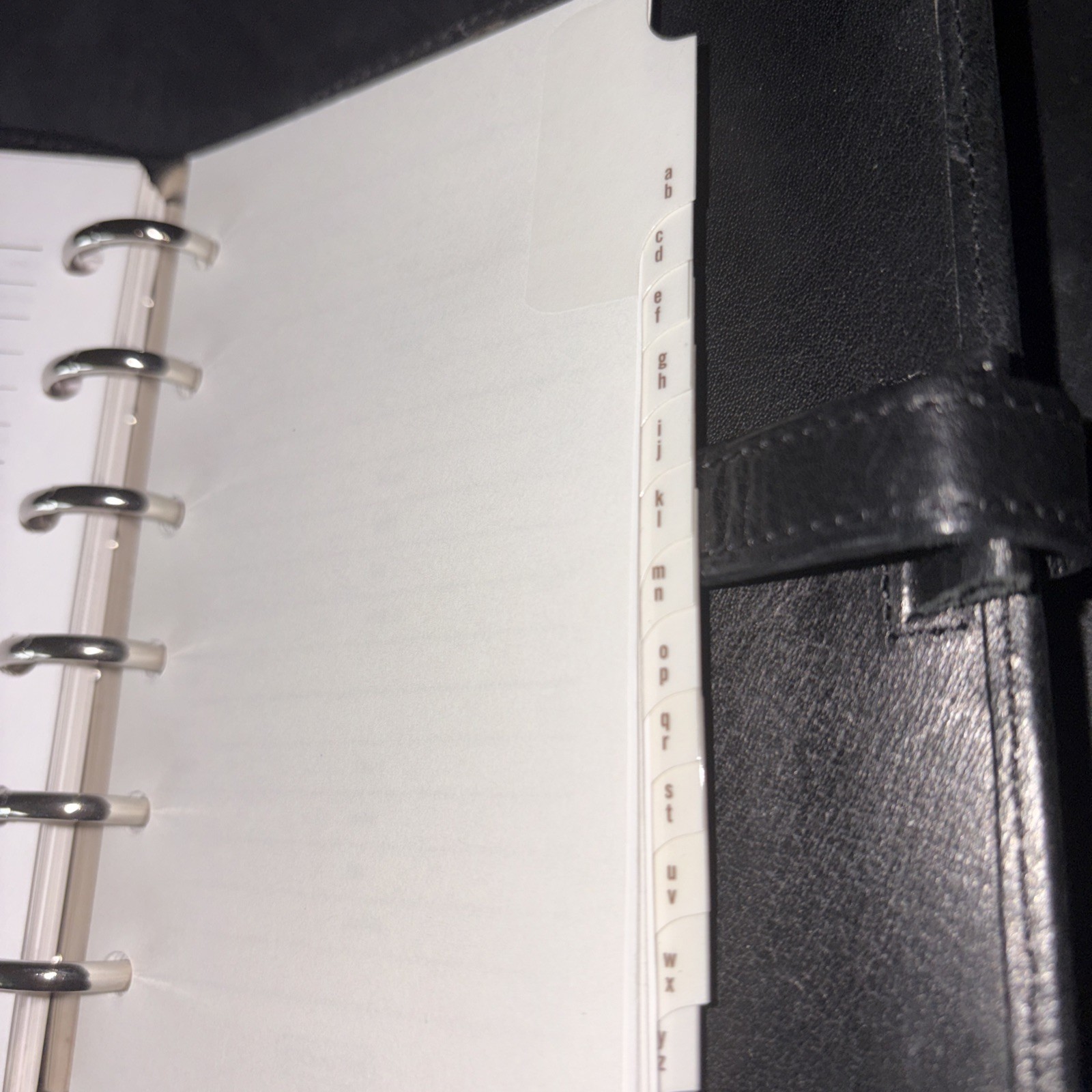 Coach Black Leather Agenda Day Runner Diary Address Plan Information Reference
