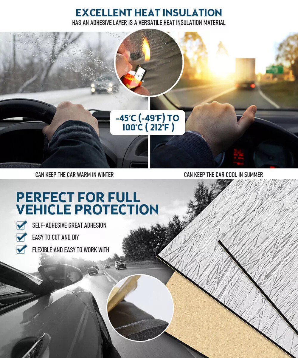 10 Sheets For reduction noise Car Sound Deadening heat insulation Mat 16”x10”