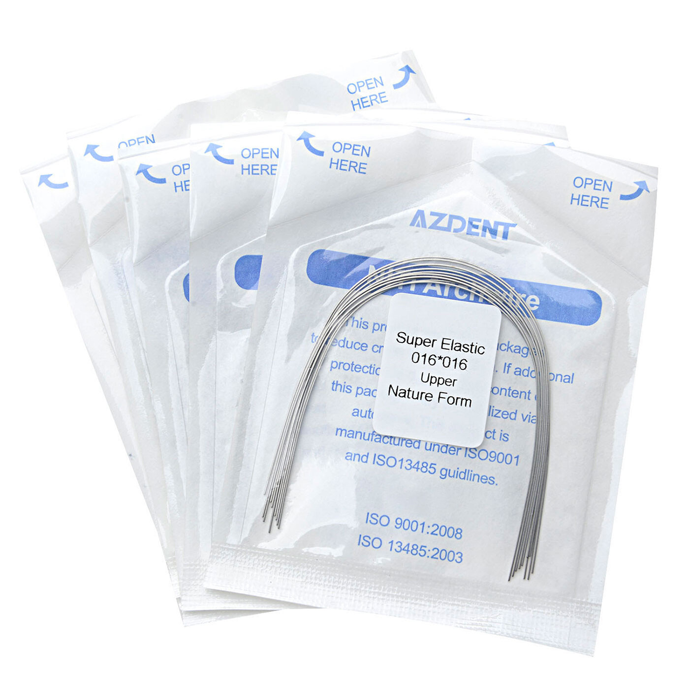 AZDENT Dental Ortho NIti Super Elastic Rectangular Arch Wire Ovoid/Natural