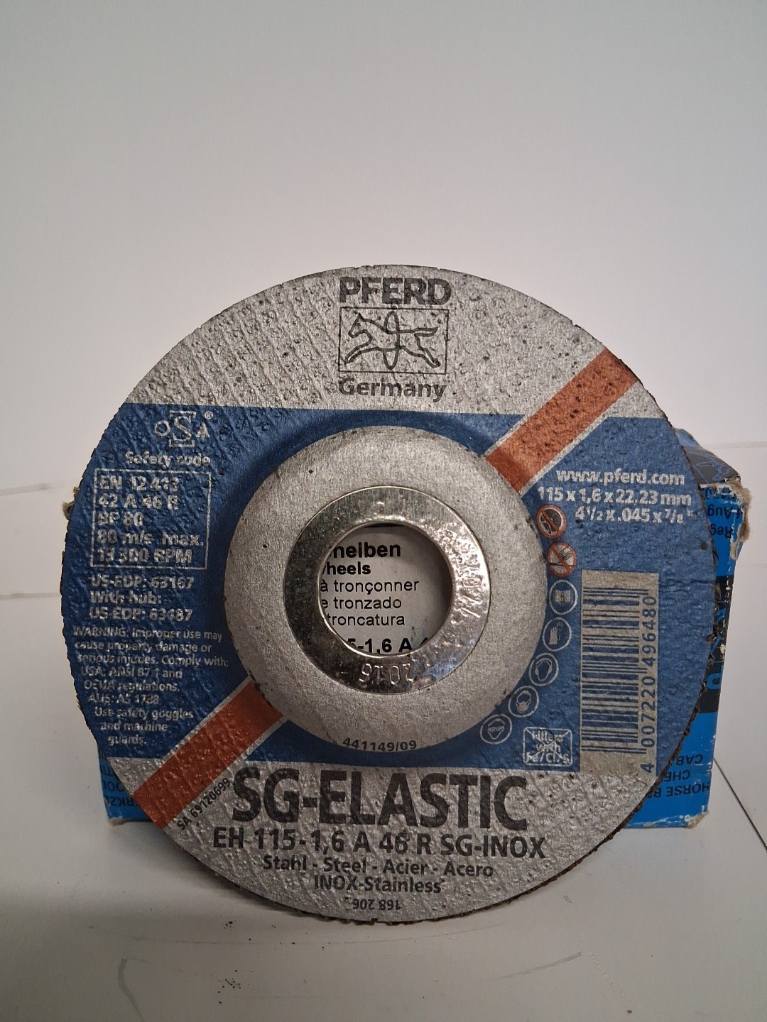 #1 Quality~ 25 pcs-PFERD 13,300 RPM Steel Cutting BLADE 4 1/2″x.045″x 7/8″ 63167