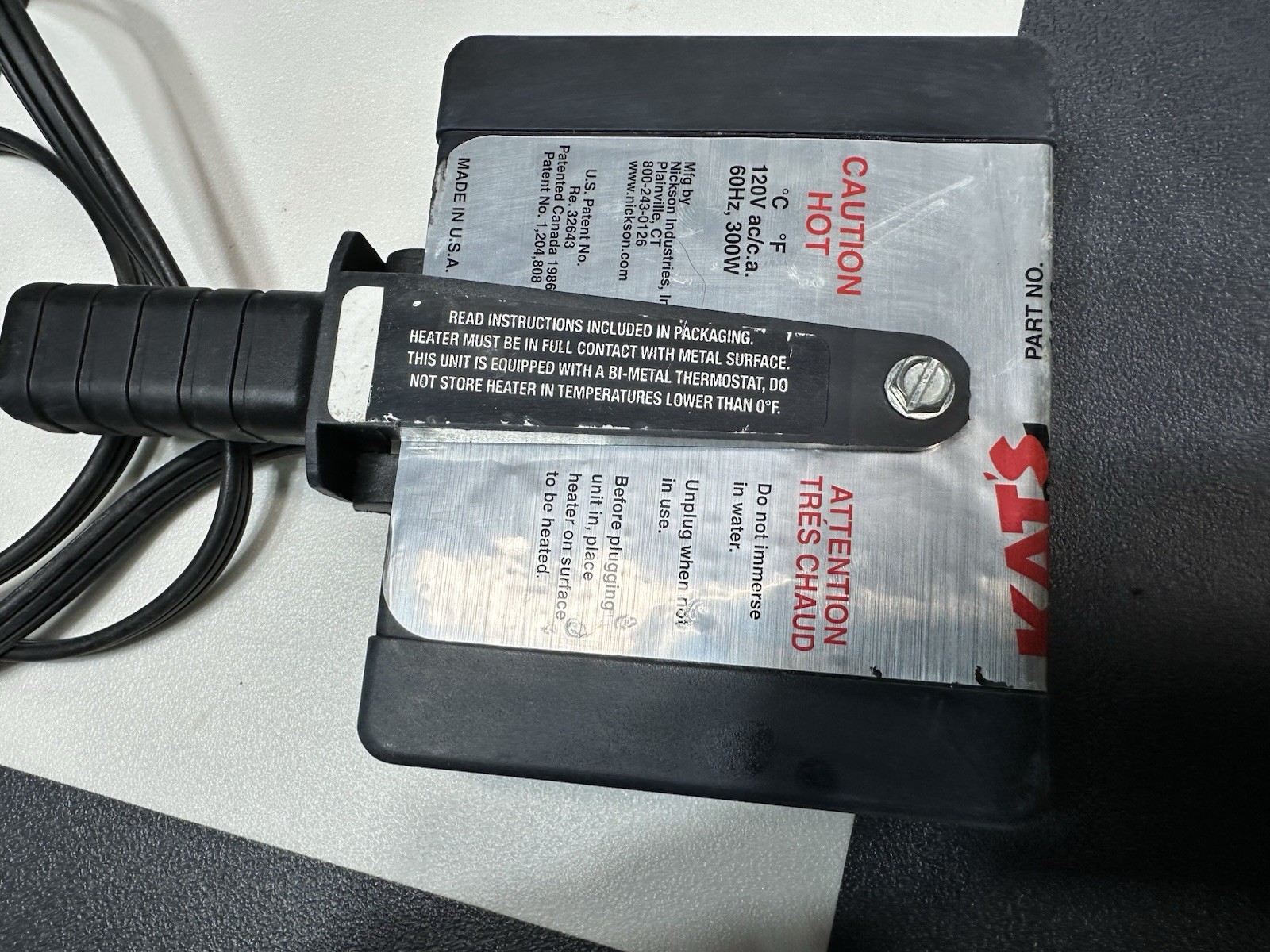 Kat’s Handi-Heat Magnum Magnetic Heater 3″ x 5″ 300 Watt 120V PART 1160