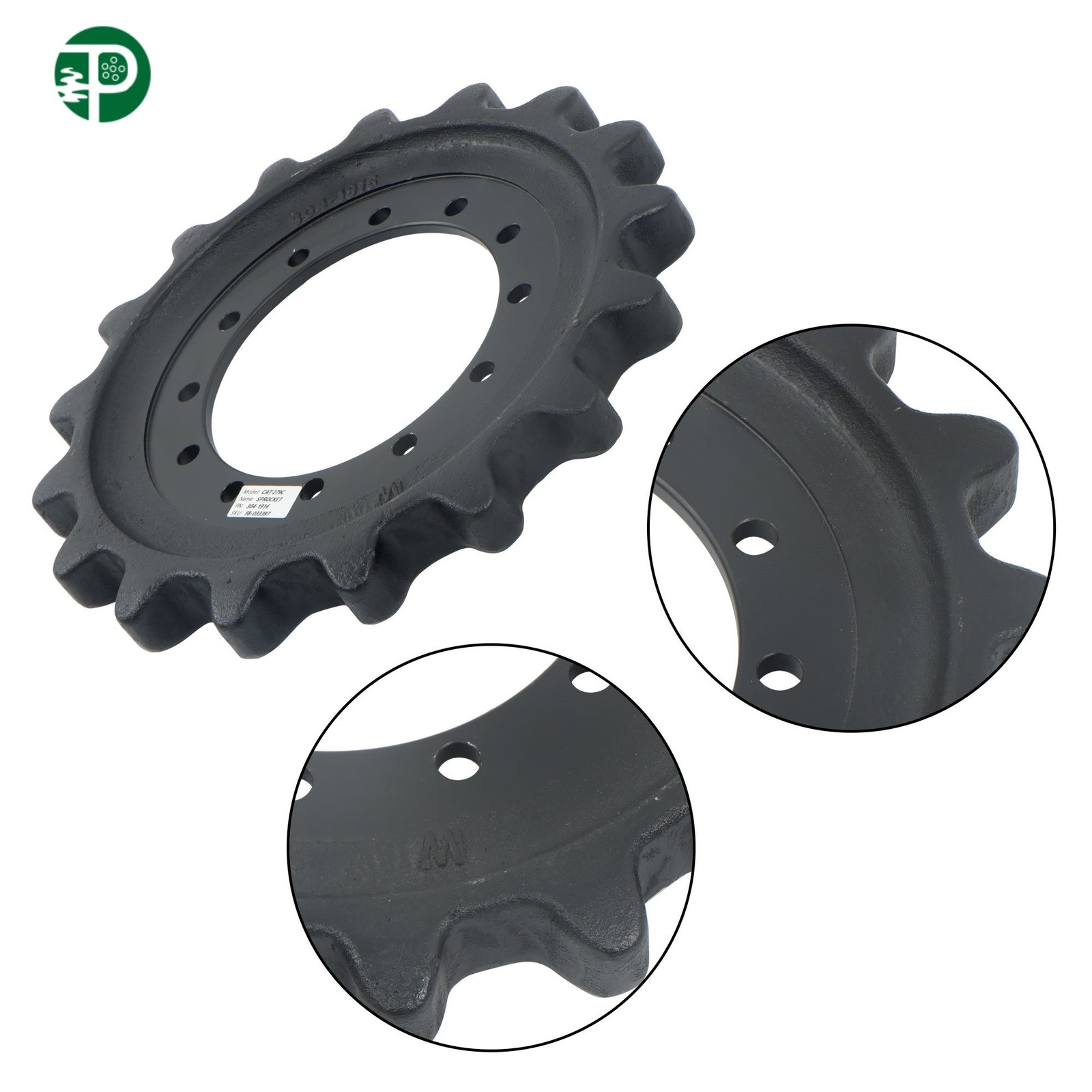 304-1916 Sprocket For CAT 279C 279D 289C 289D 299C 299D 12 Holes 17 Teeth